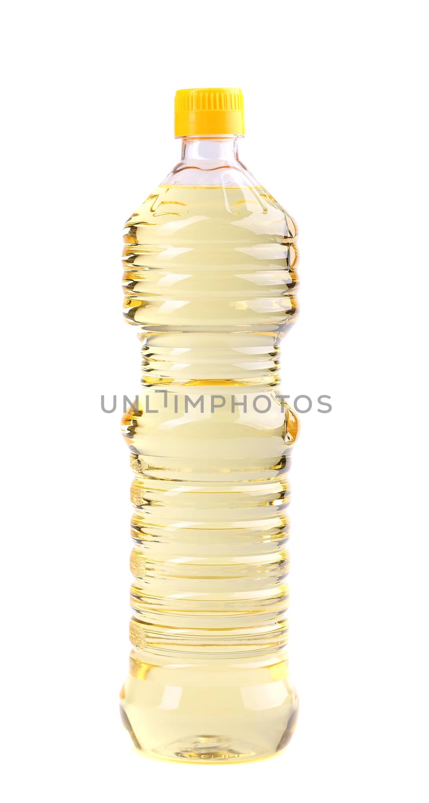 bottle of oil, isolated on a white background