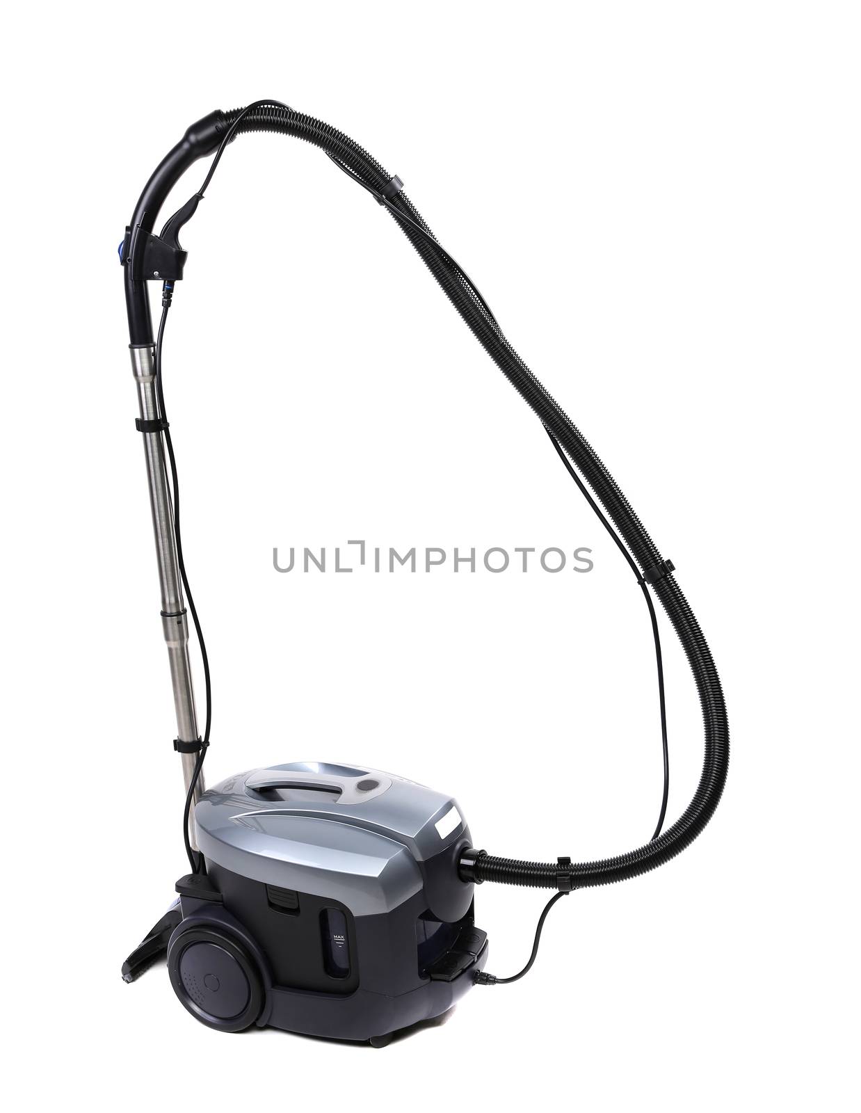 Vacuum cleaner are located on a white background.