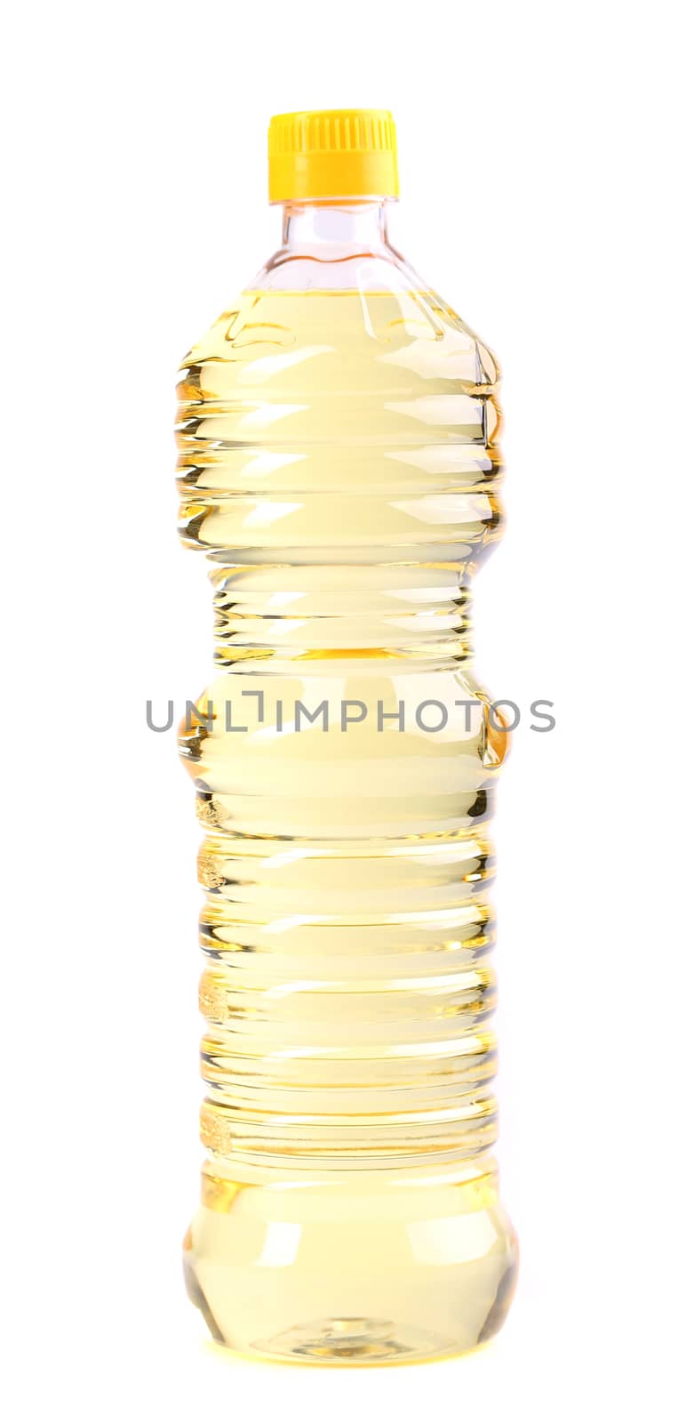 bottle of oil, isolated on a white background