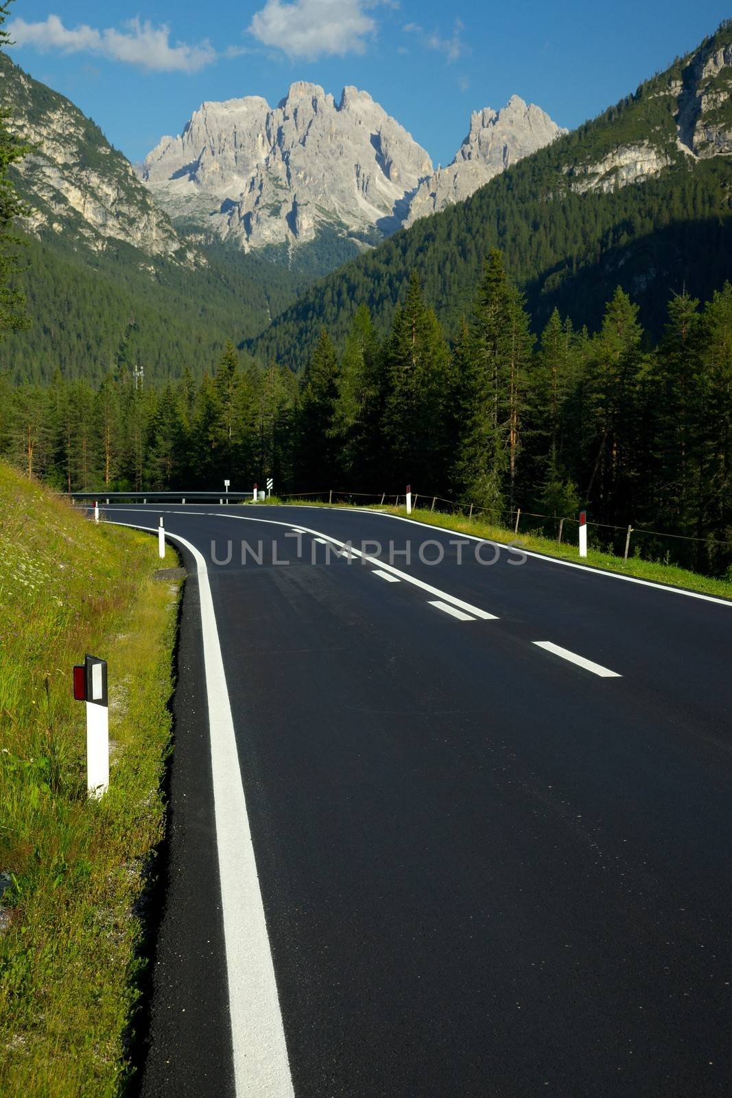 Road in a mountain landscape