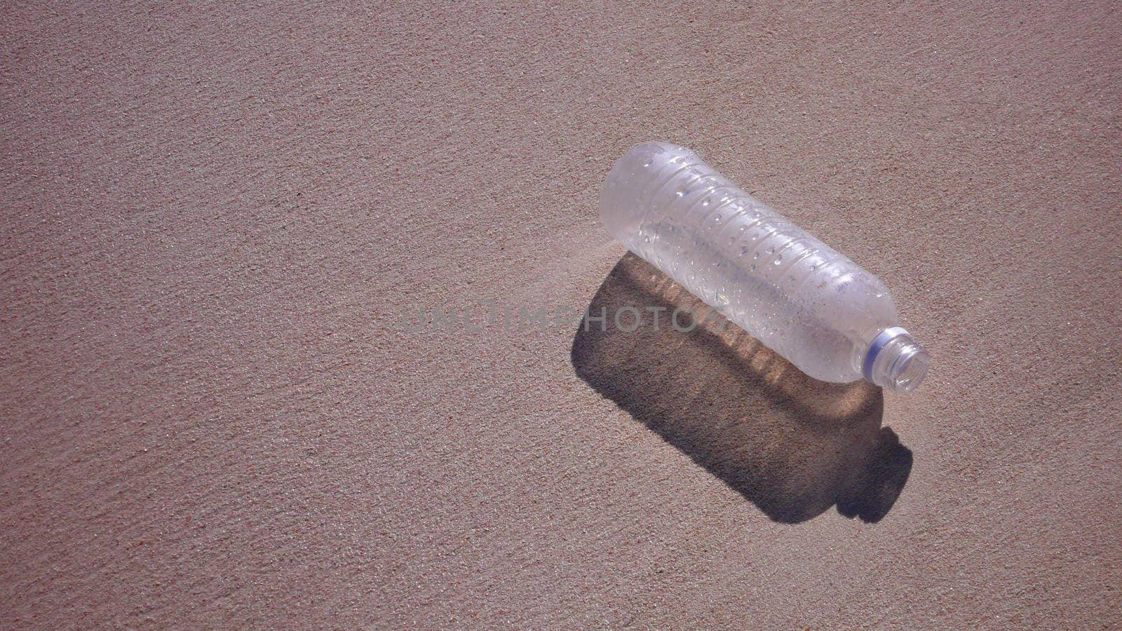 Plastic Bottle on Beach by zager