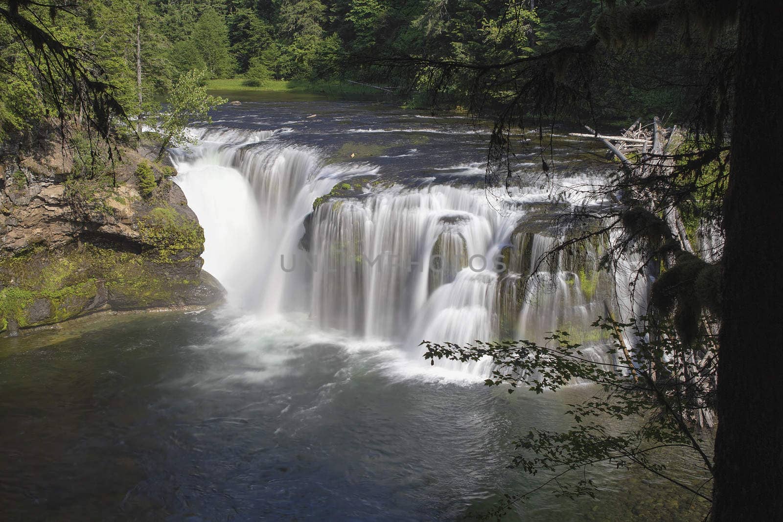Lower Lewis River Falls in Washington State
