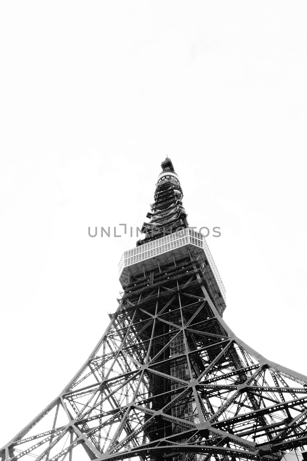 The iconic landmark, Tokyo Tower, in Tokyo, Japan