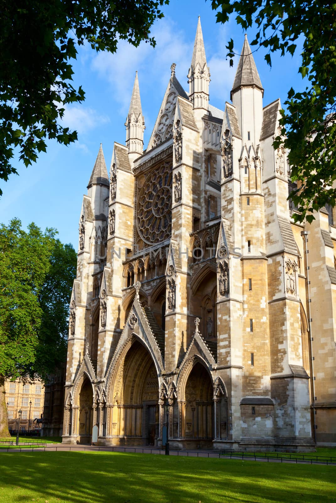North Entrance of Westminster Abbey in London