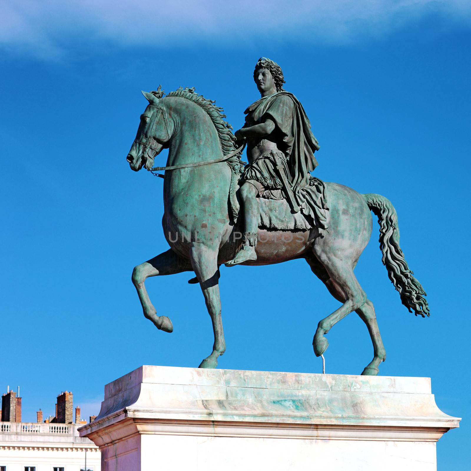 Equestrian statue of Louis XIV, Place Bellecour in Lyon, France