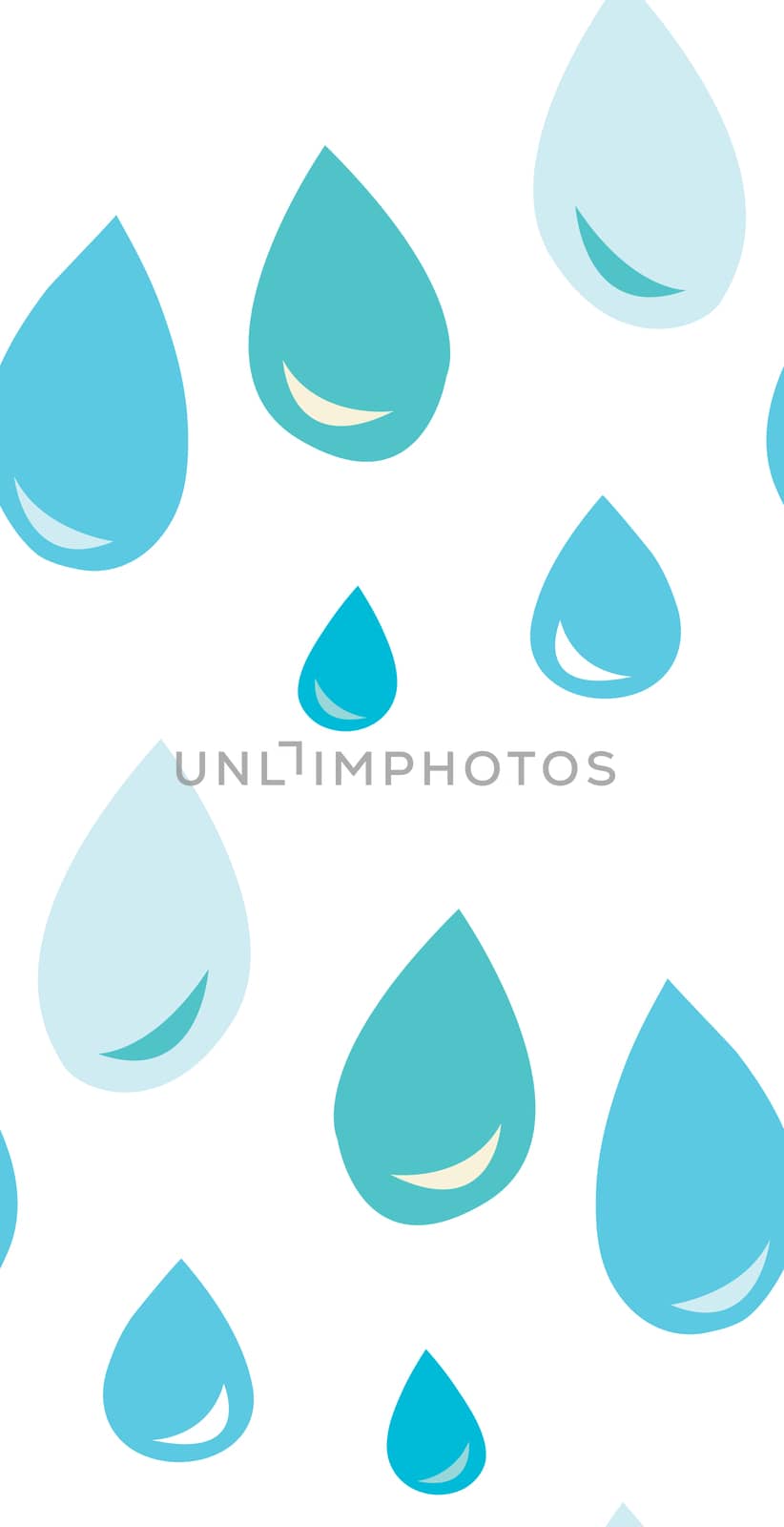 Seamless background pattern of water droplets