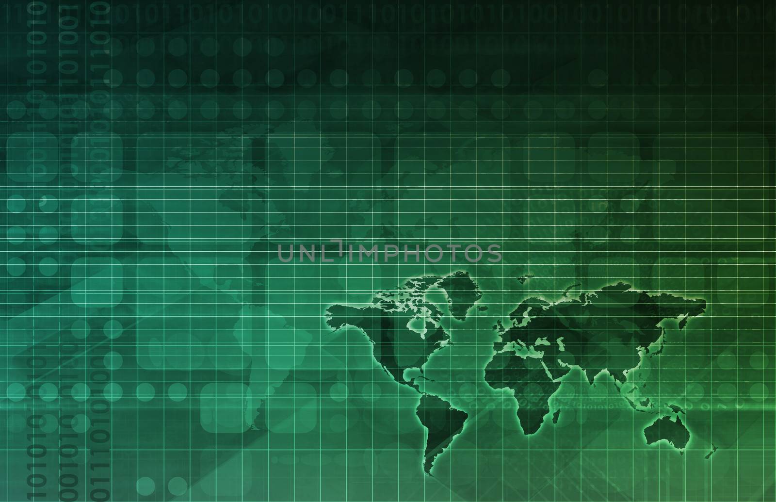 Online Research Concept on Data Around the World