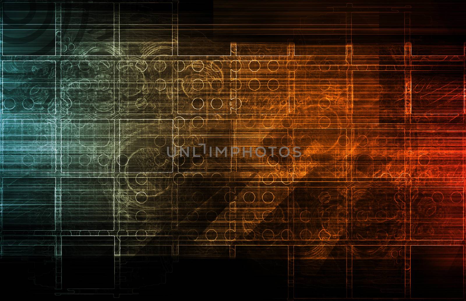 A Tech Futuristic Business Chart Abstract Art