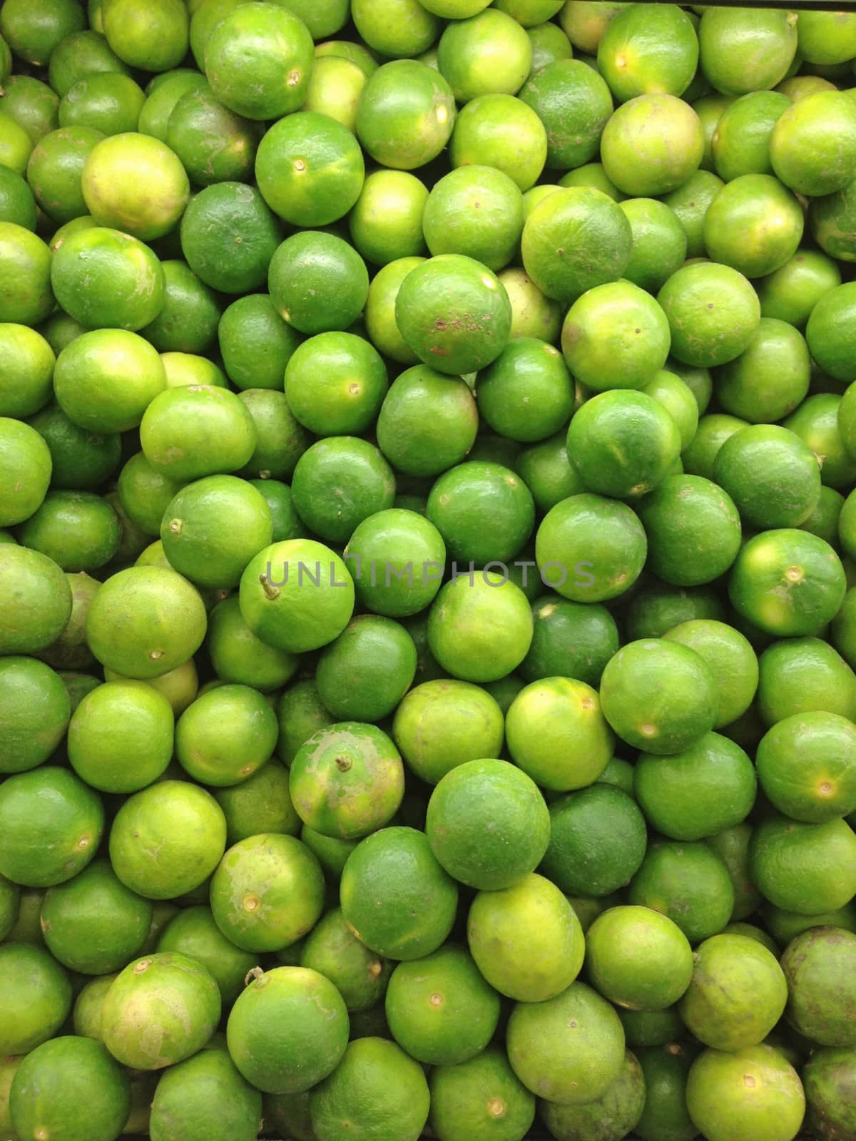Fresh lime in asian market