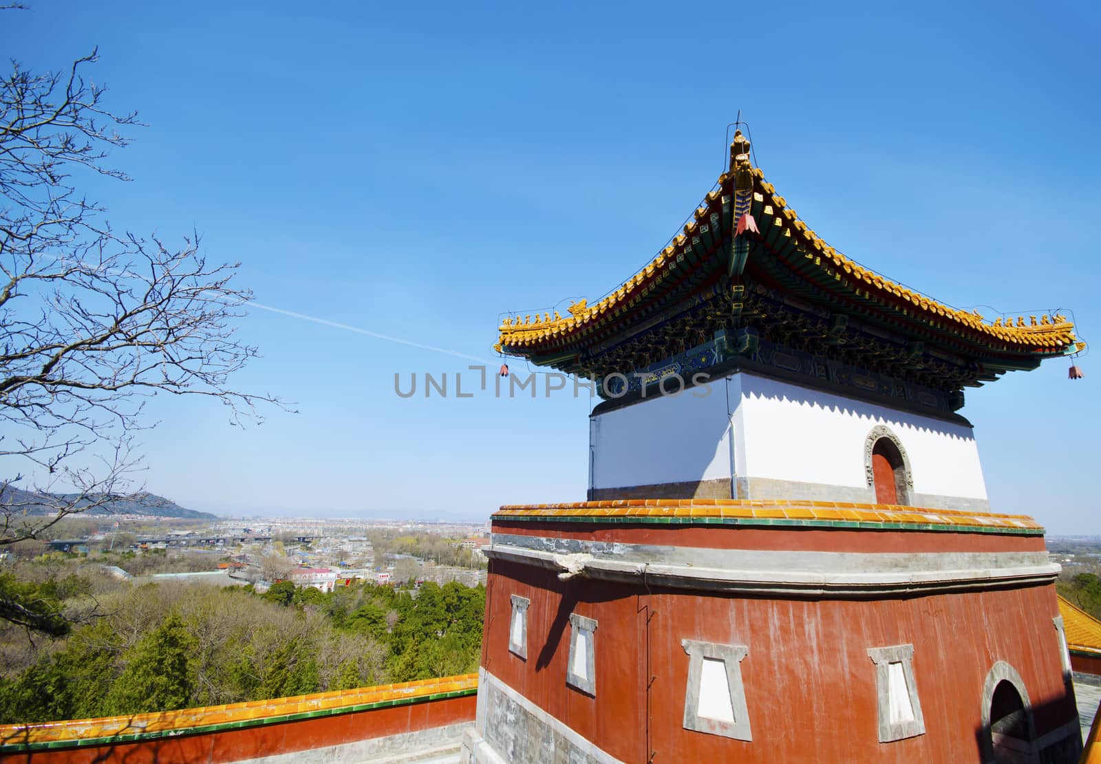 The backyard of the summer palace in Beijing China