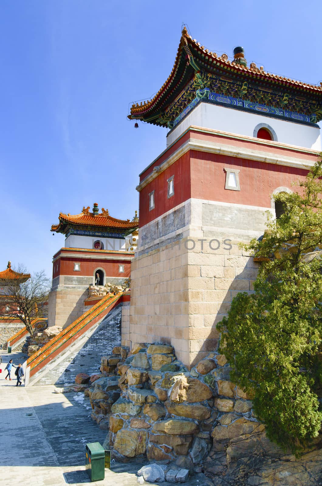 The backyard of the summer palace in Beijing China