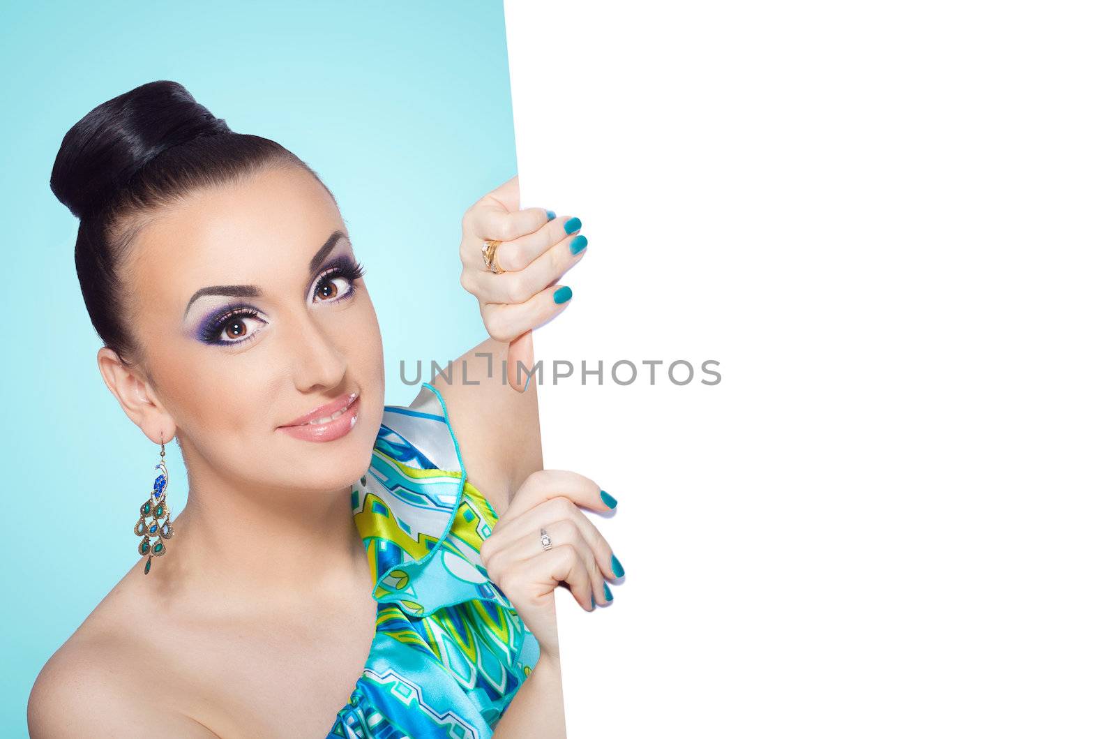 close up portrait of a pretty girl with accessories