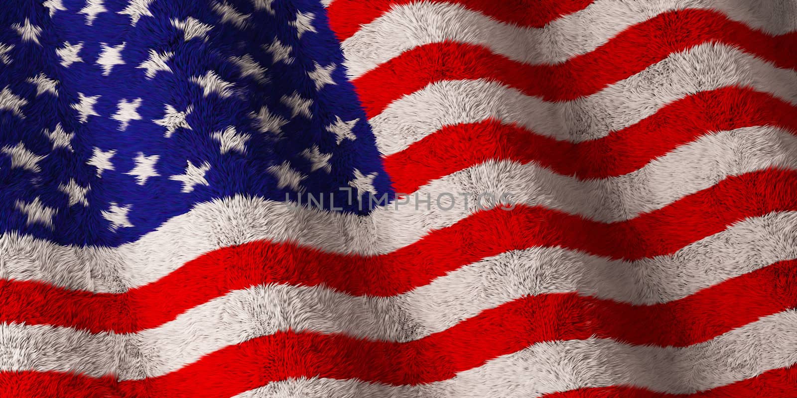 American Flag - Fluffy Flag by ayzek