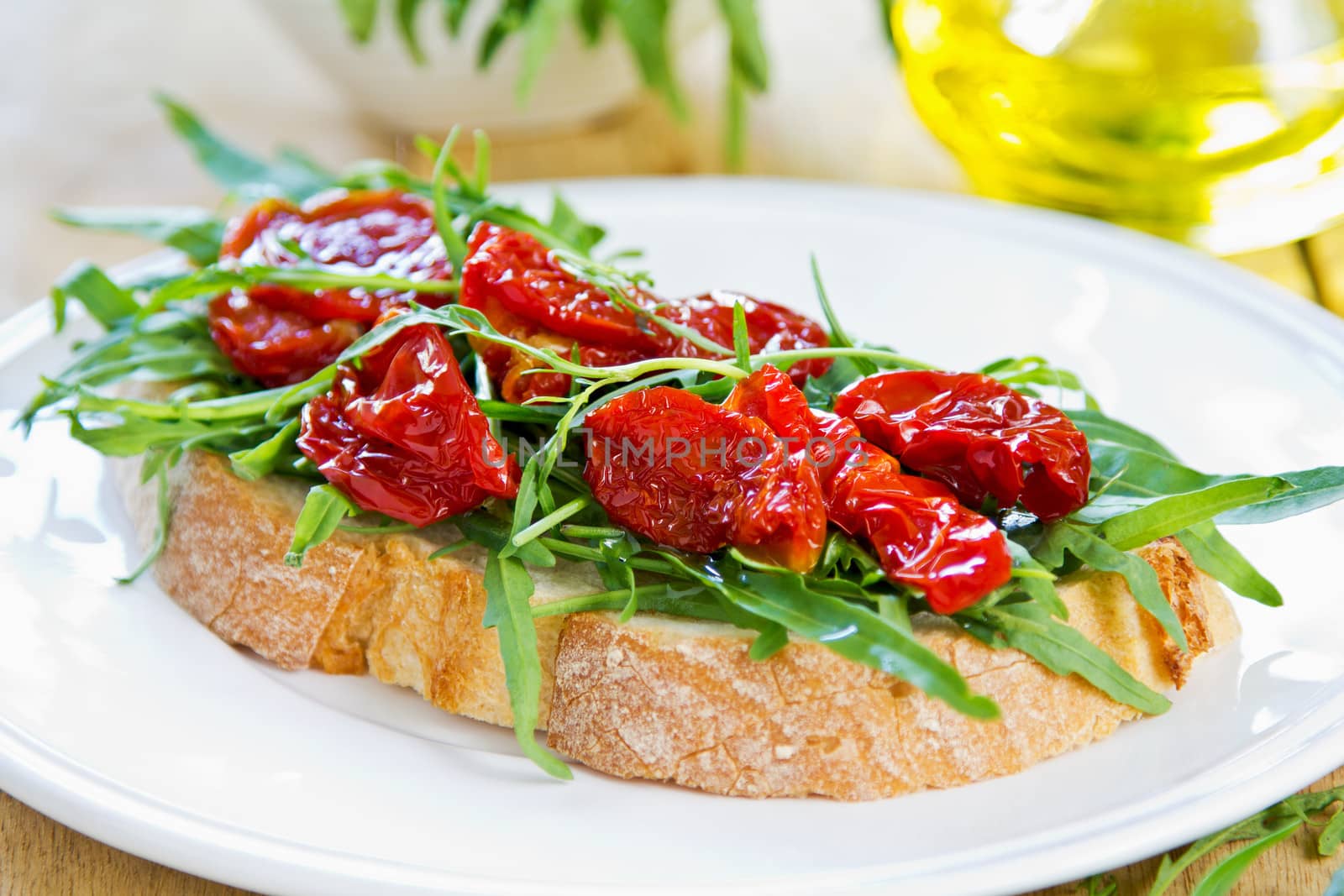 Sun dried Tomato with Rocket sandwich