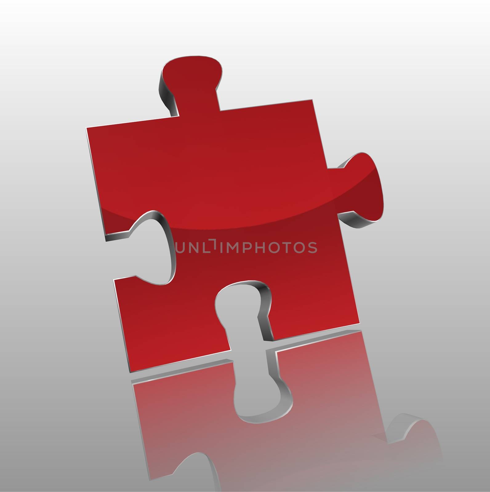 Jigsaw illustrations isolated against a white background