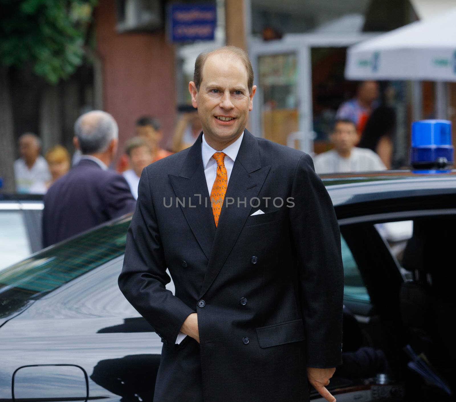 Sofia; Bulgaria - June 24, 2013: Britain's Prince Edward is visiting Bulgaria, on the invitation of the country's President Rosen Plevneliev.
