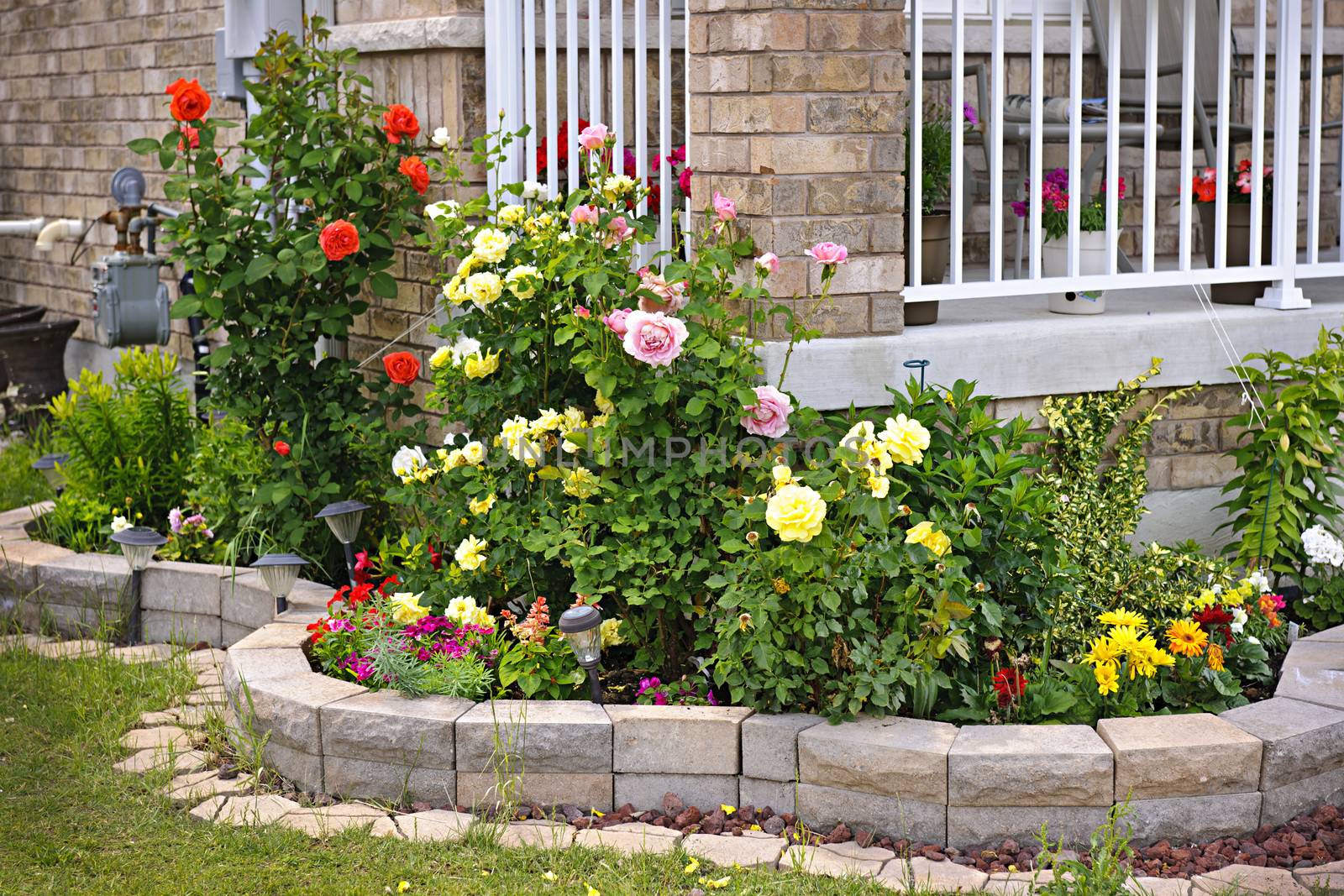 Garden with stone landscaping by elenathewise