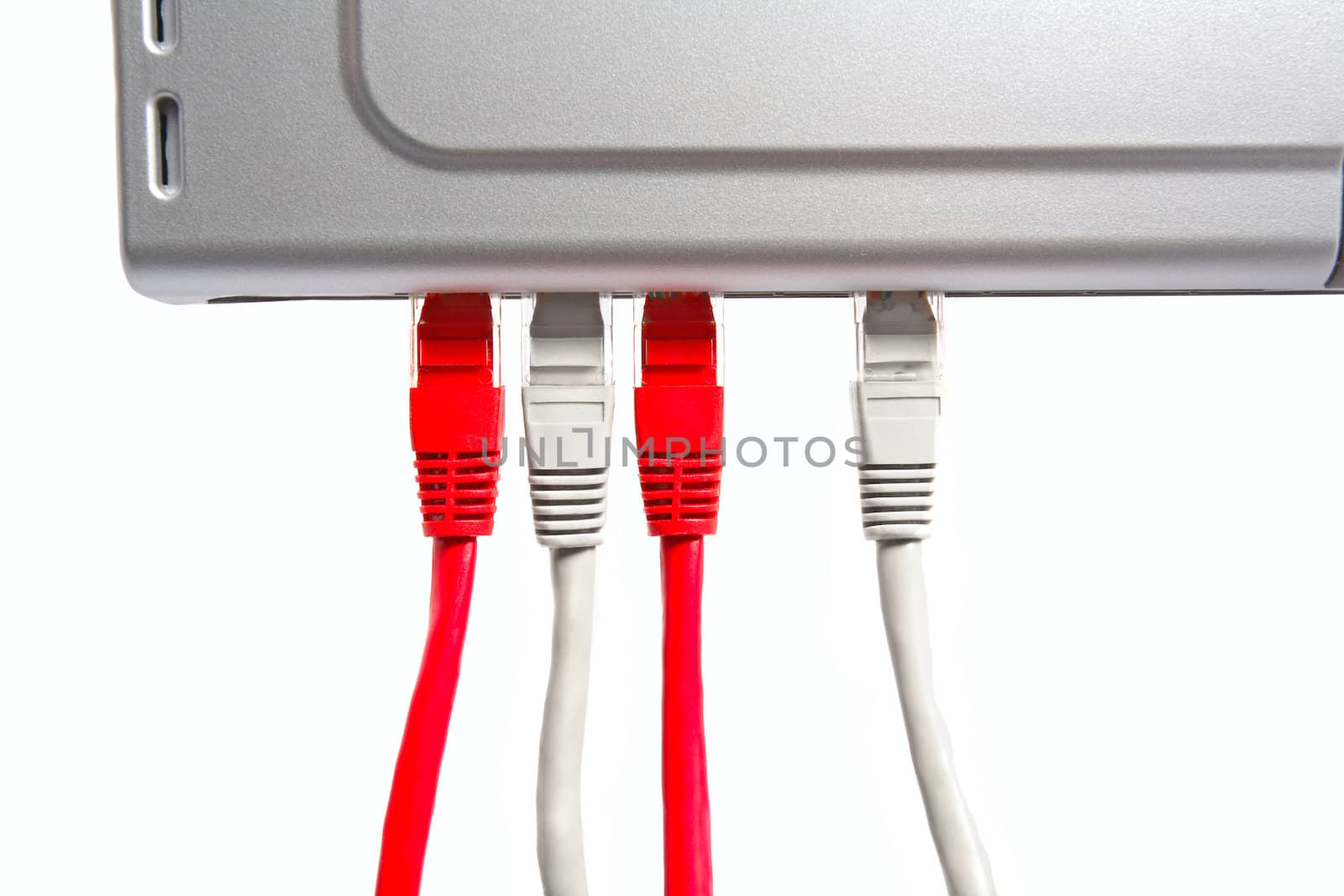 lan equipment isolated on the white