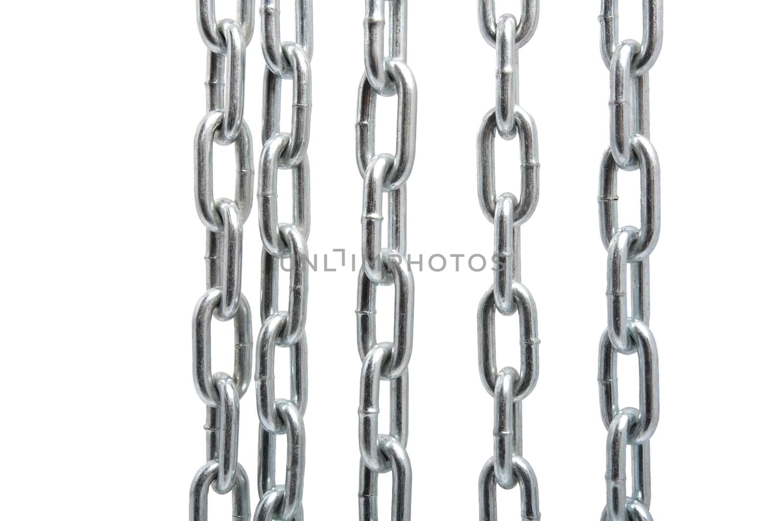 Chain isolated on the white background