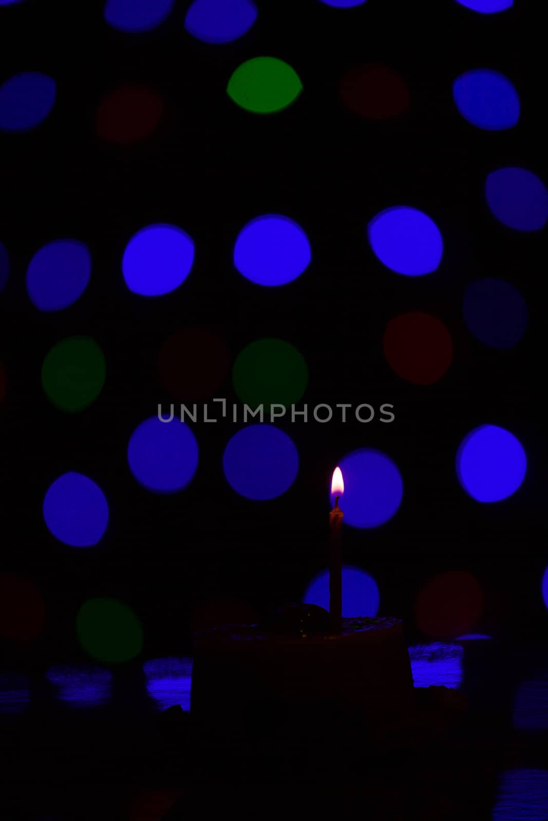 blurred lights abstract color background by senkaya