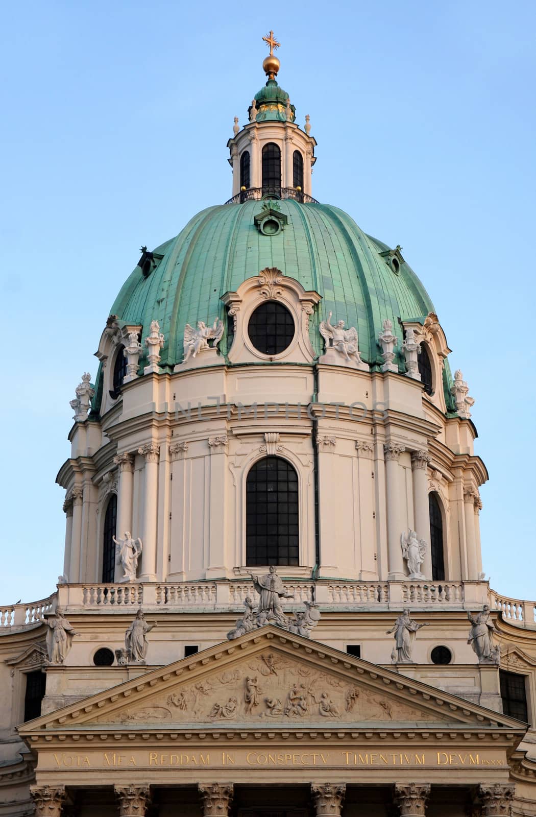 Karlskirche Church in Vienna, Austria by vladacanon