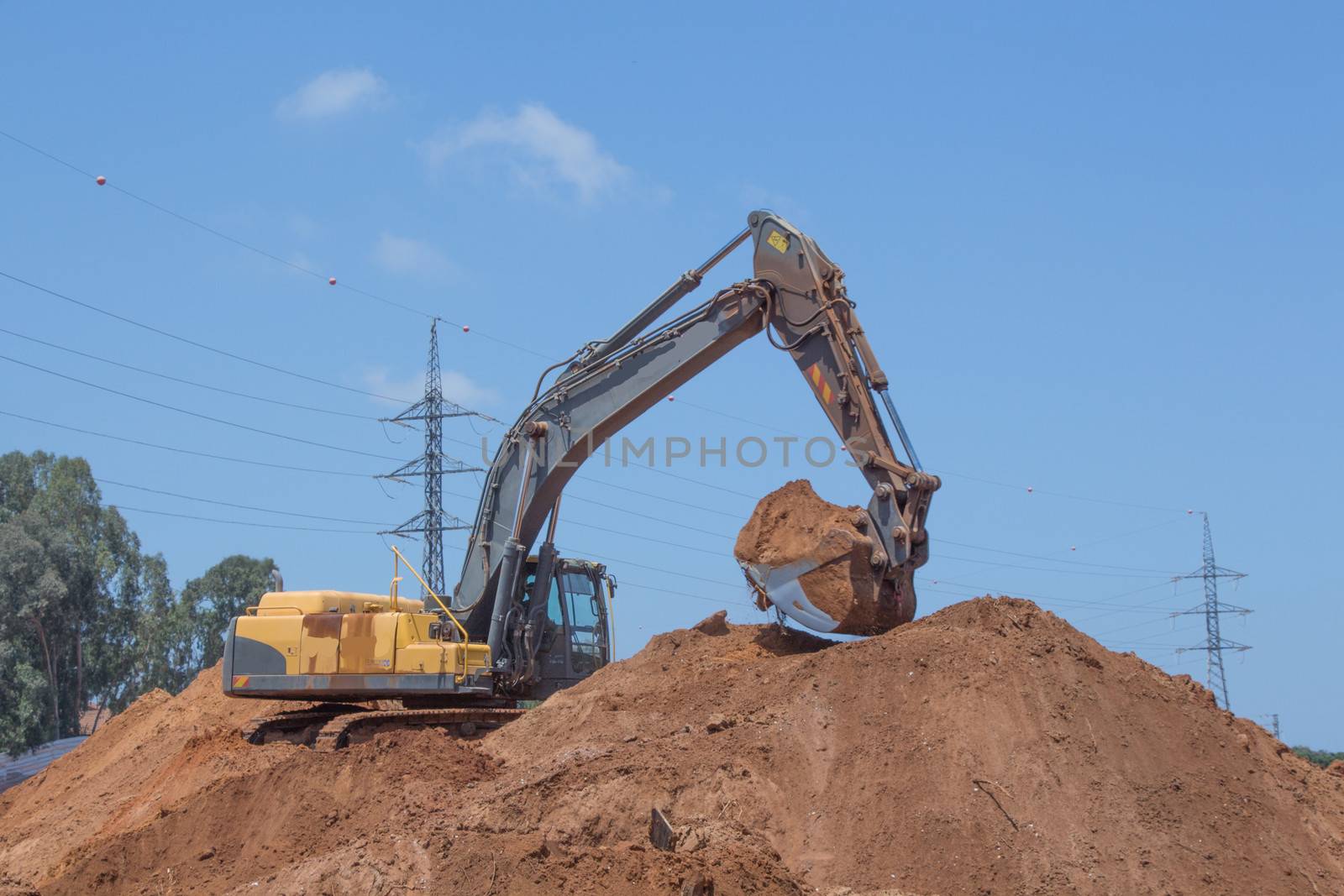 Laying of new high-speed roads in Israel.