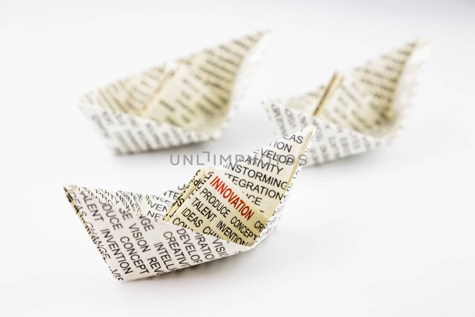 origami boats, innovation idea  by vinnstock