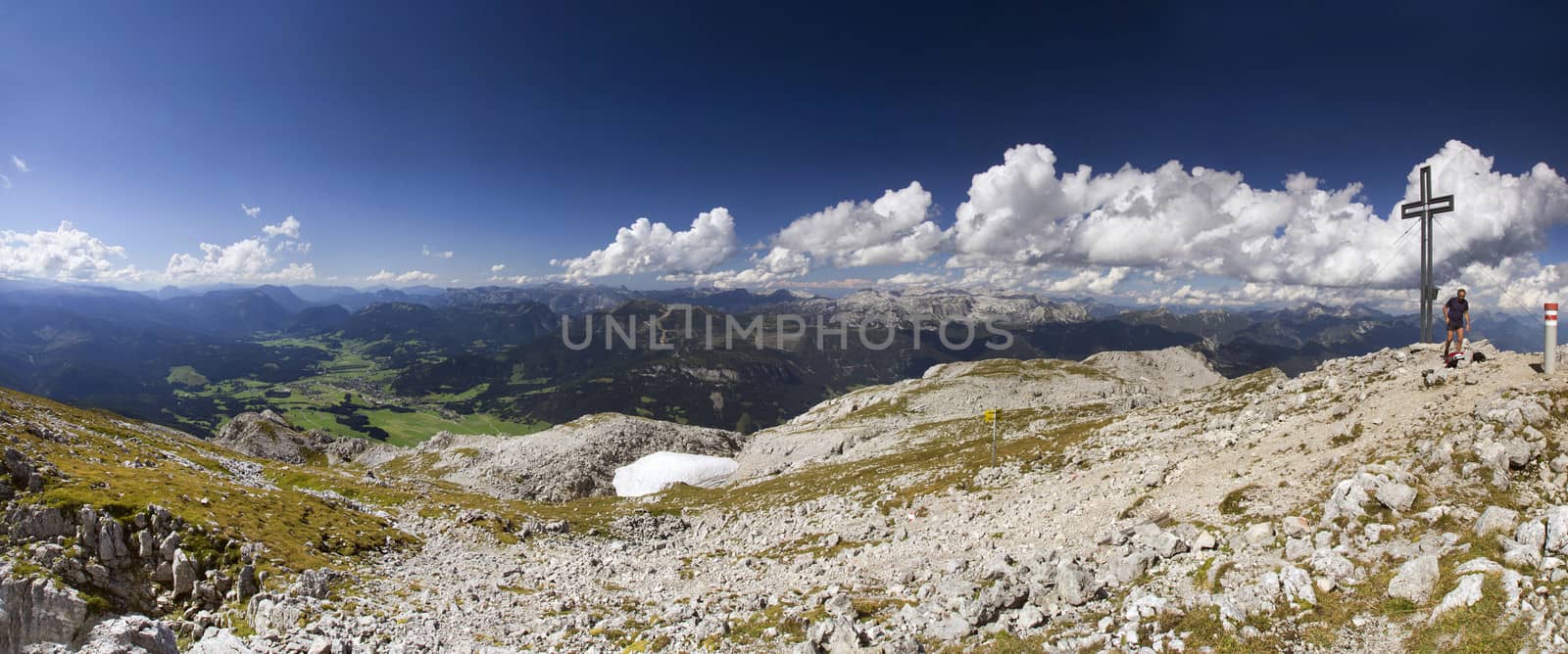 The cross on the top of the mountain