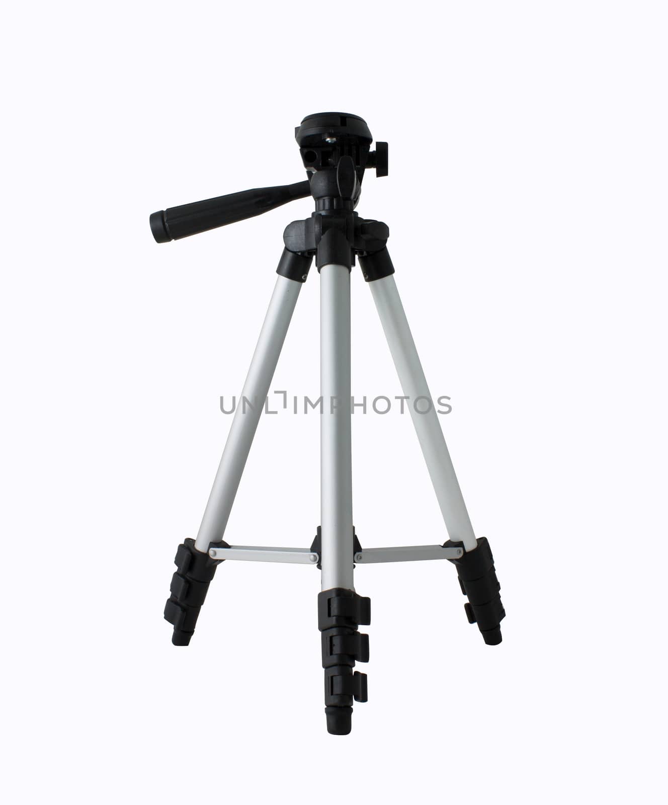 Small tripod camera isolated on white