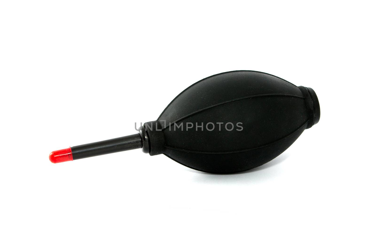 Rubber air pump blower for blowing the dust away , over white background