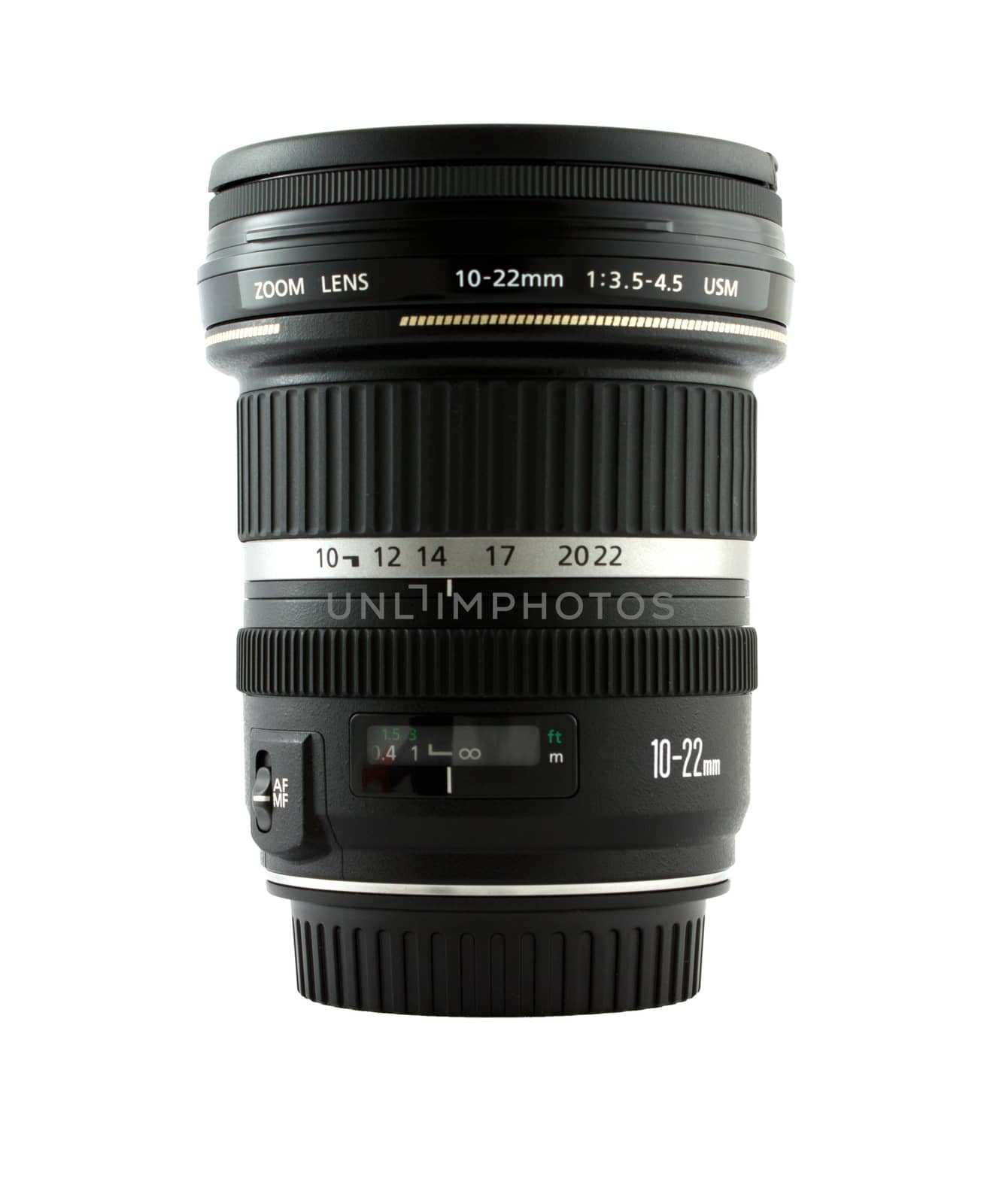 camera lens 10-22 isolate on white