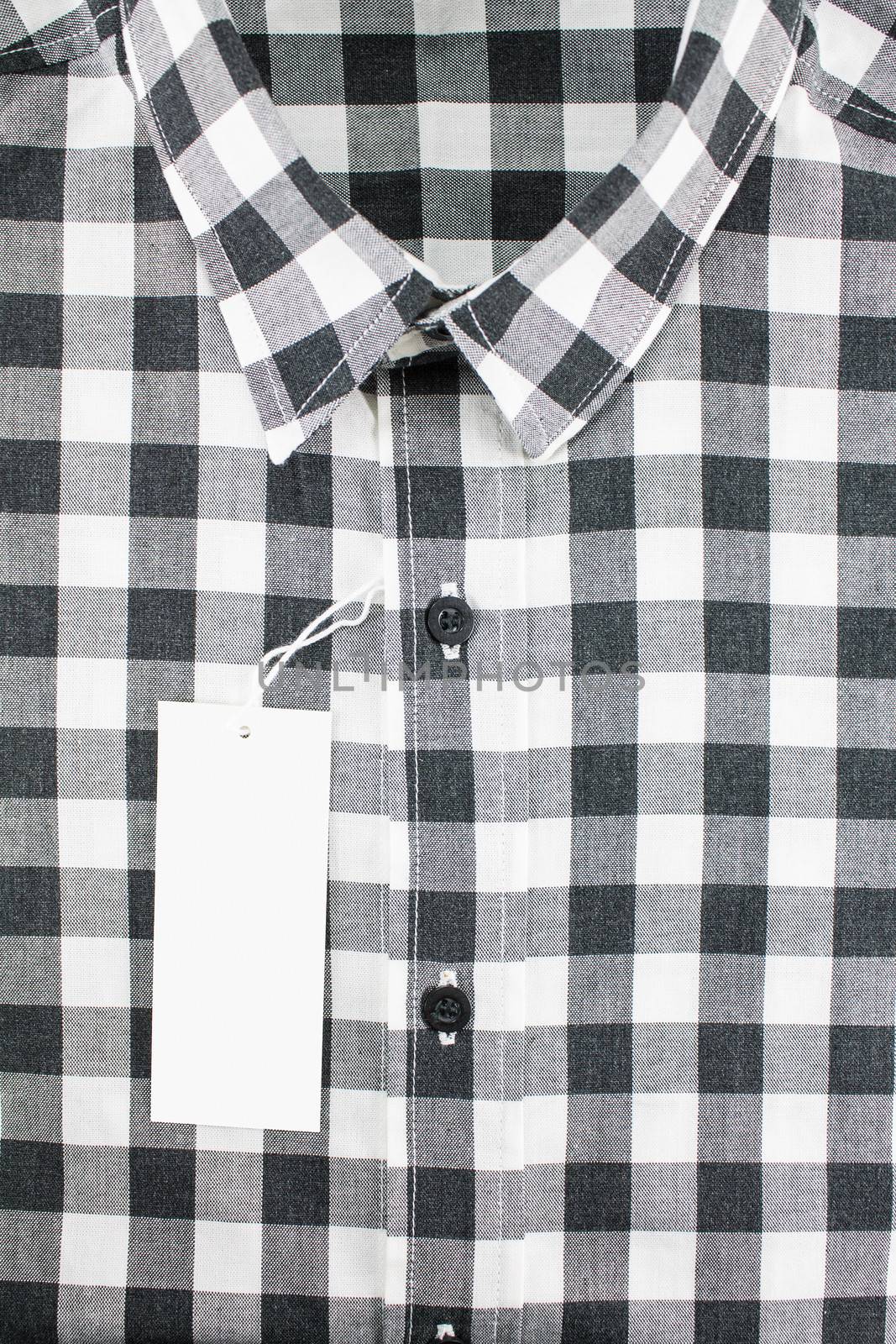 black andwhite color for men in checked pattern