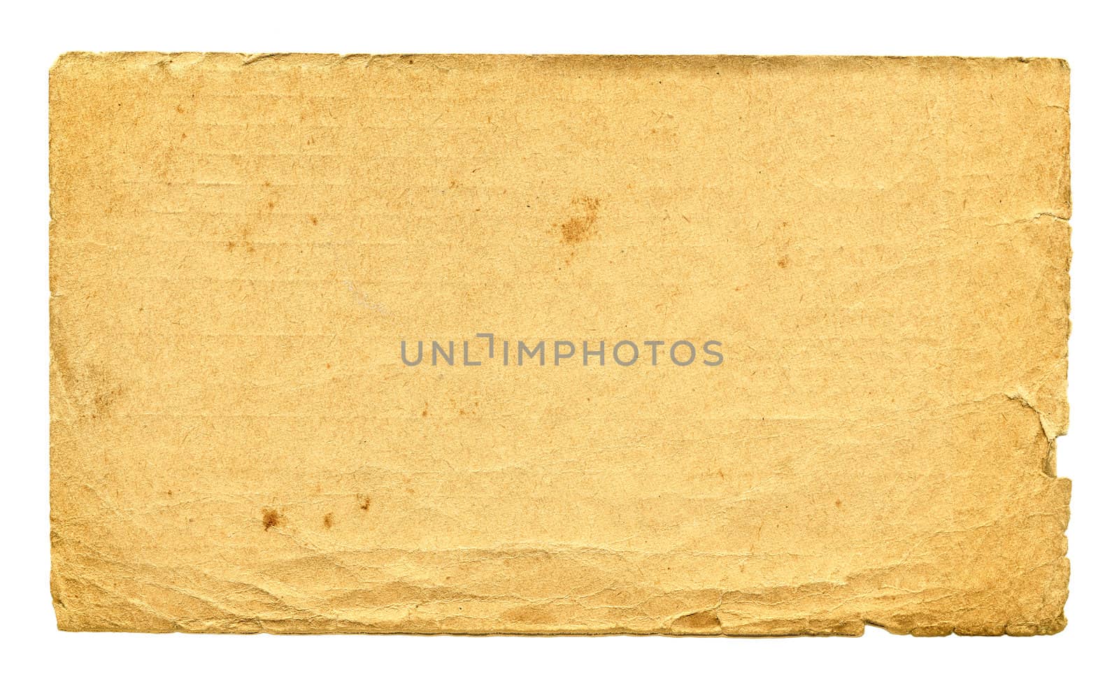 Old paper Isolated on the white