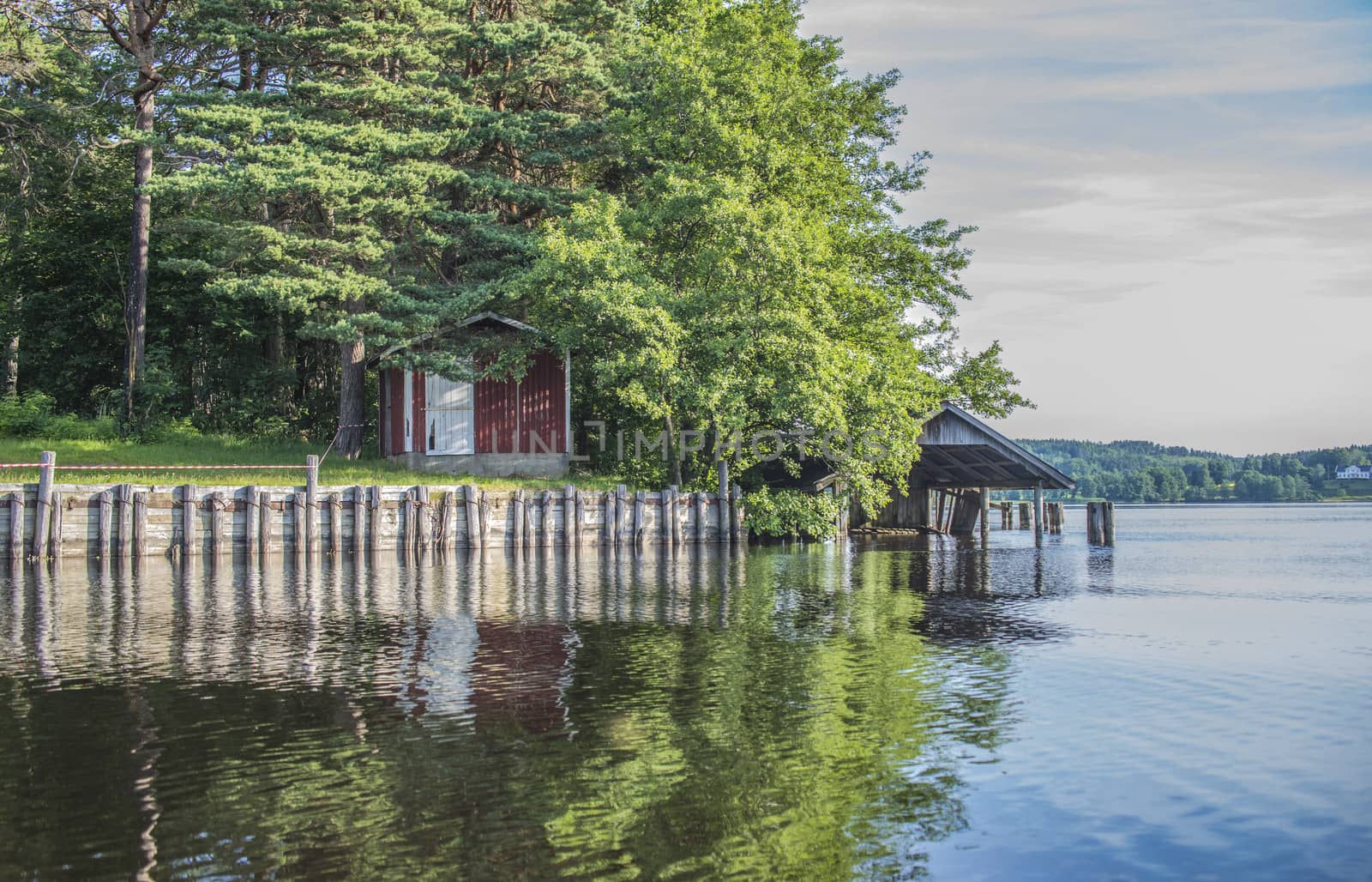 Five sea (in Norwegian Femsj��en) is a lake located in the municipality of Halden, Norway. My son and I were on a photo safari, hoping to get pictures of Osprey that breed in a tree on a small island in Five sea