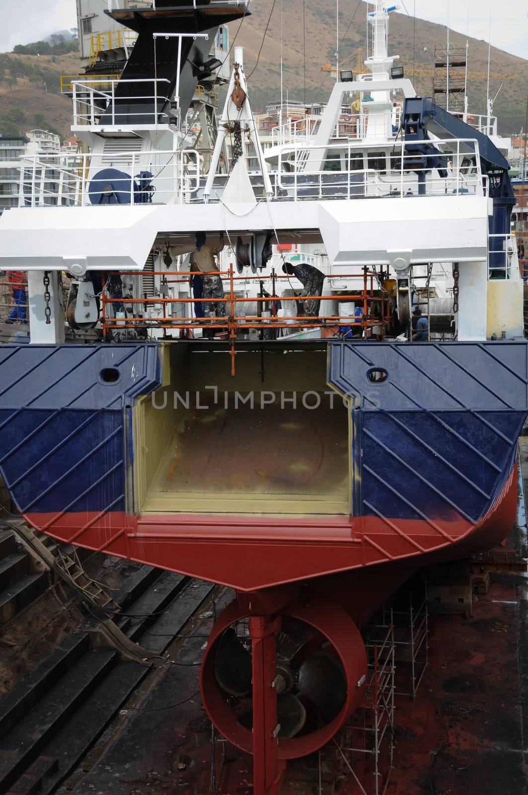 Ship in dry dock by iryna_rasko