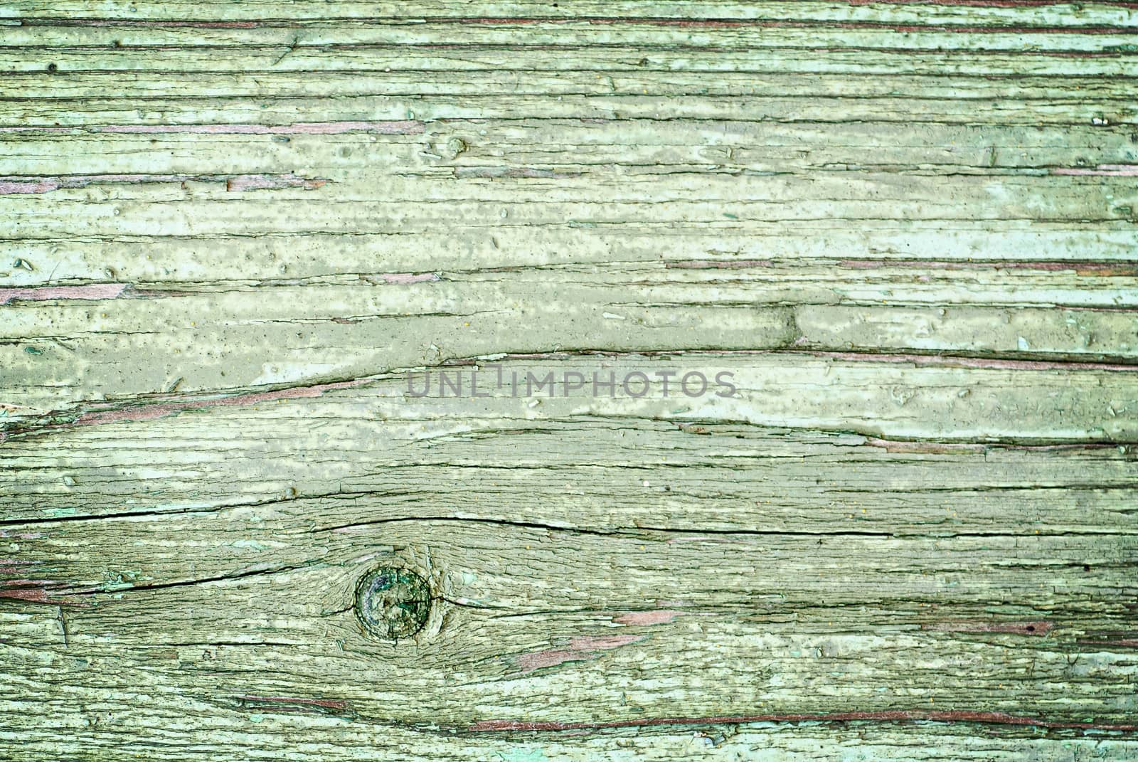 Old cracked painted texture. Rusty green wood. by Zhukow