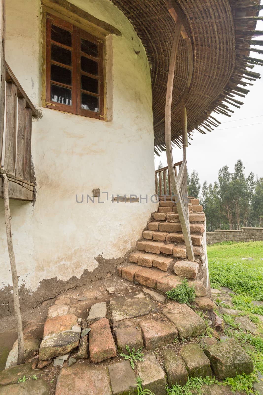 Stairs leading to the bedroom of Emperor Menelik and Empress Taitu’s Palace-Elfign