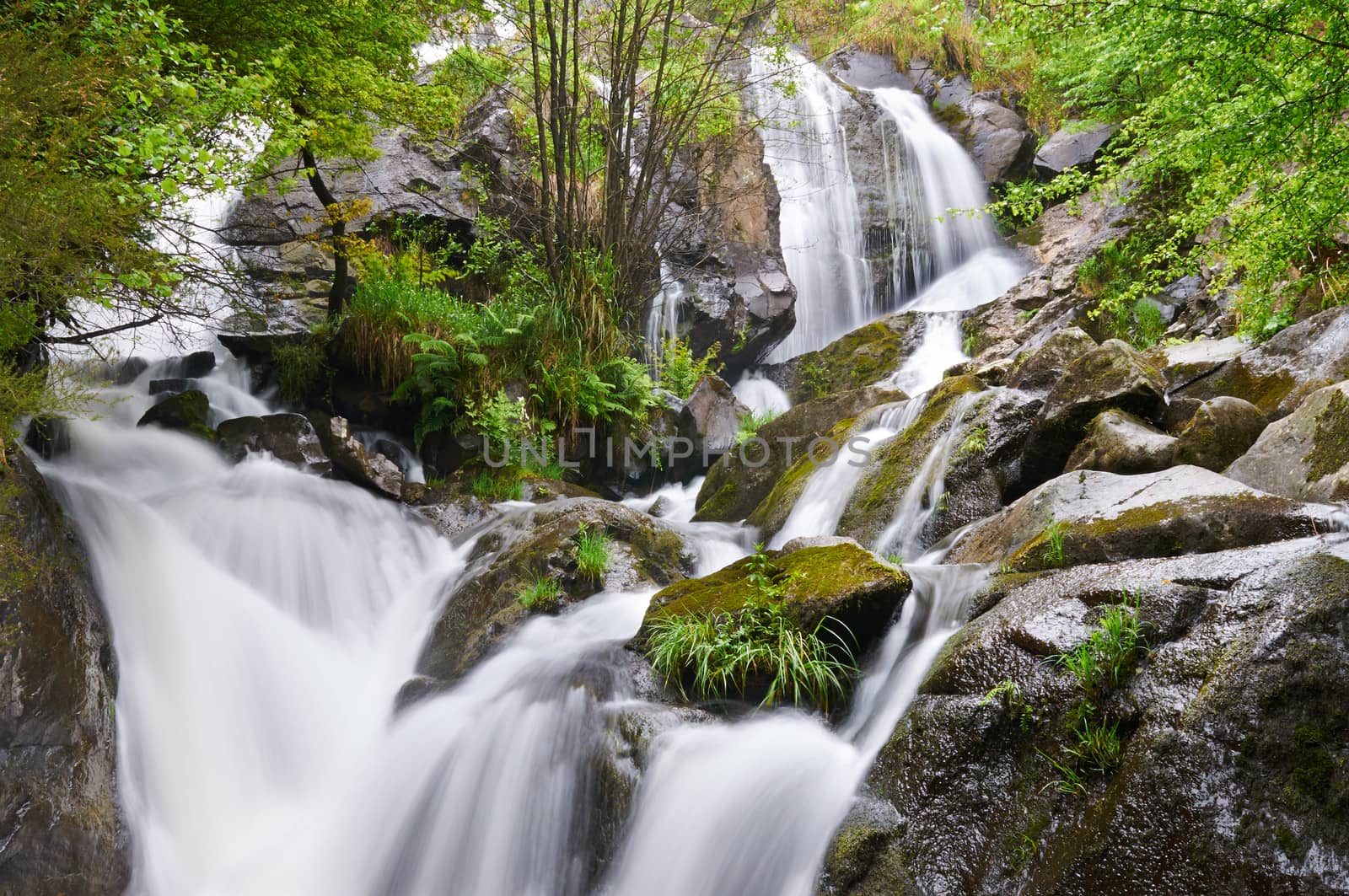 Belelle River Waterfall, Neda, A Coruña, Spain