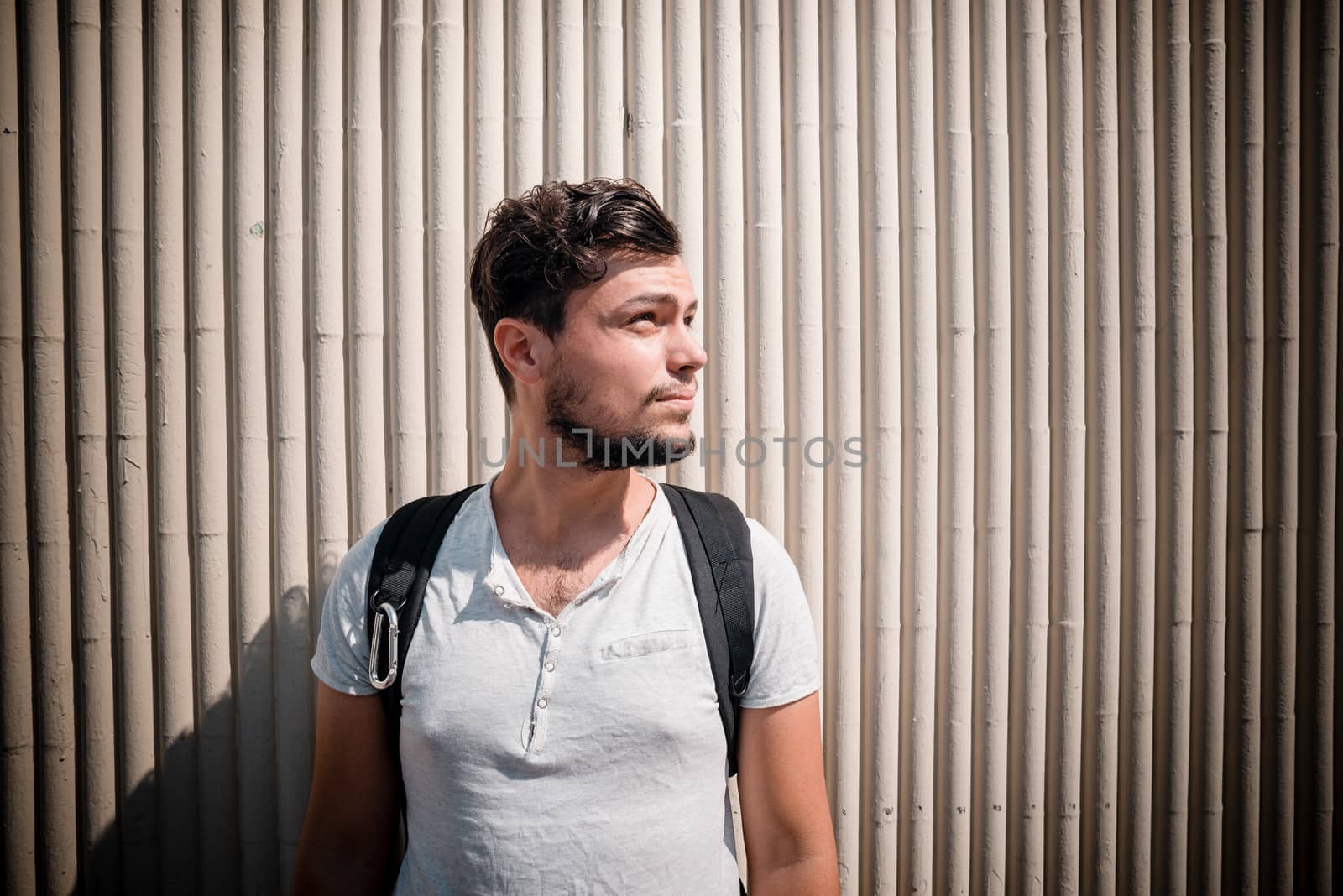 young stylish man in the city