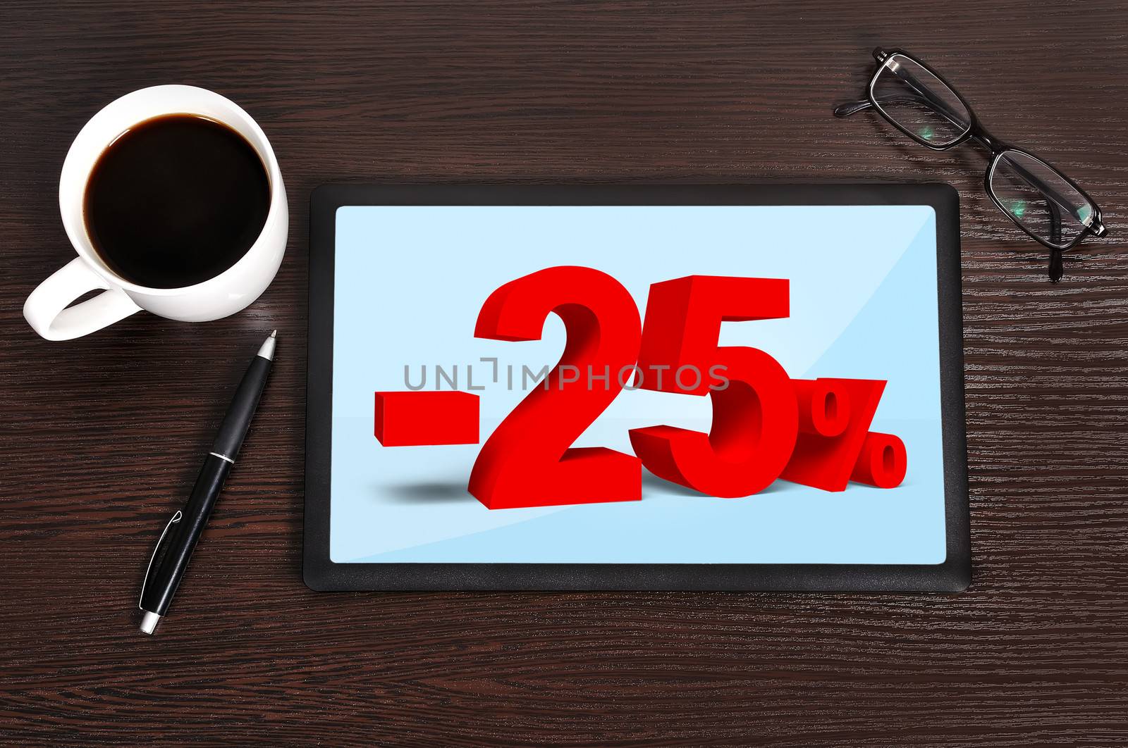 tablet with 25 percent discount