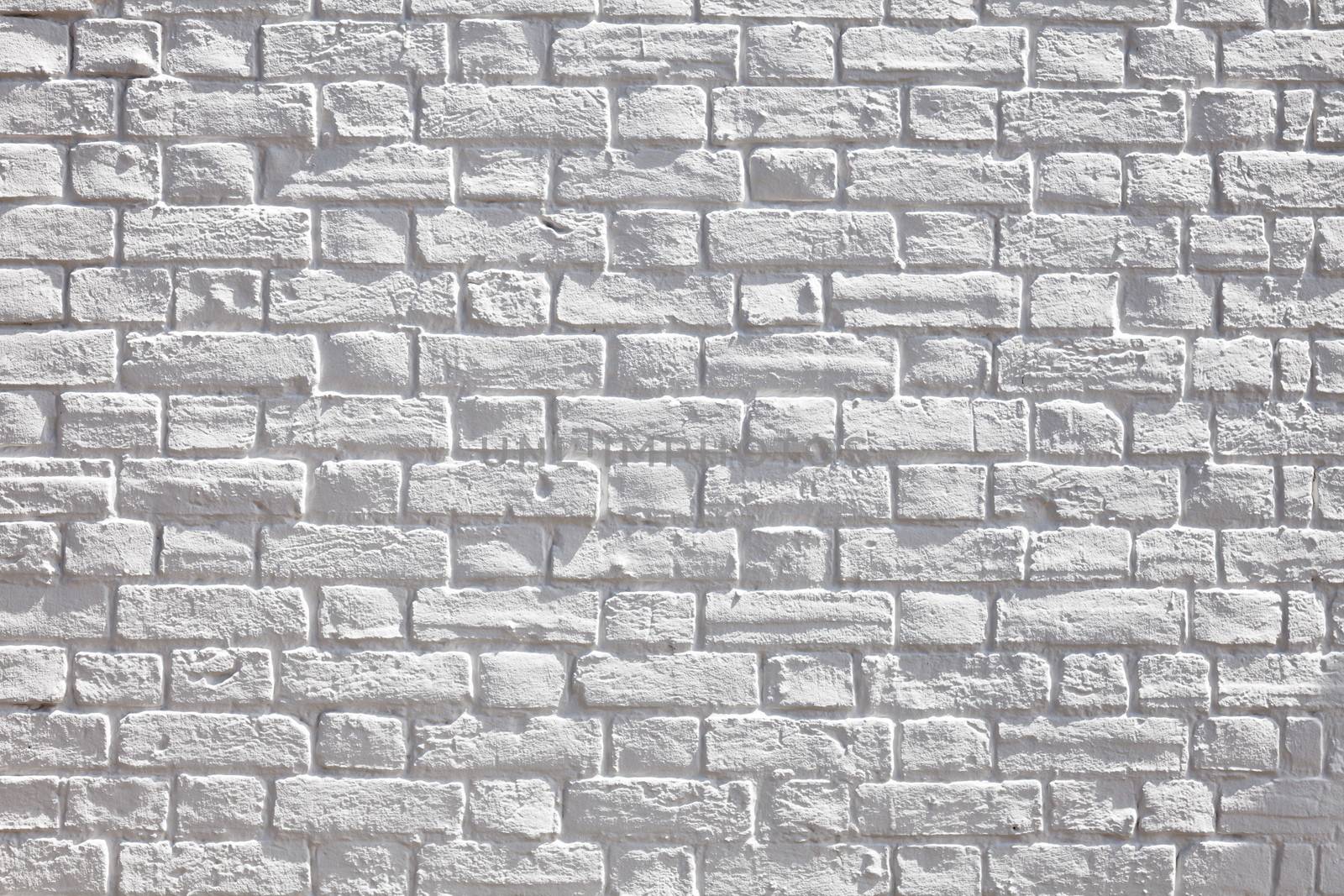 White brick wall by naumoid