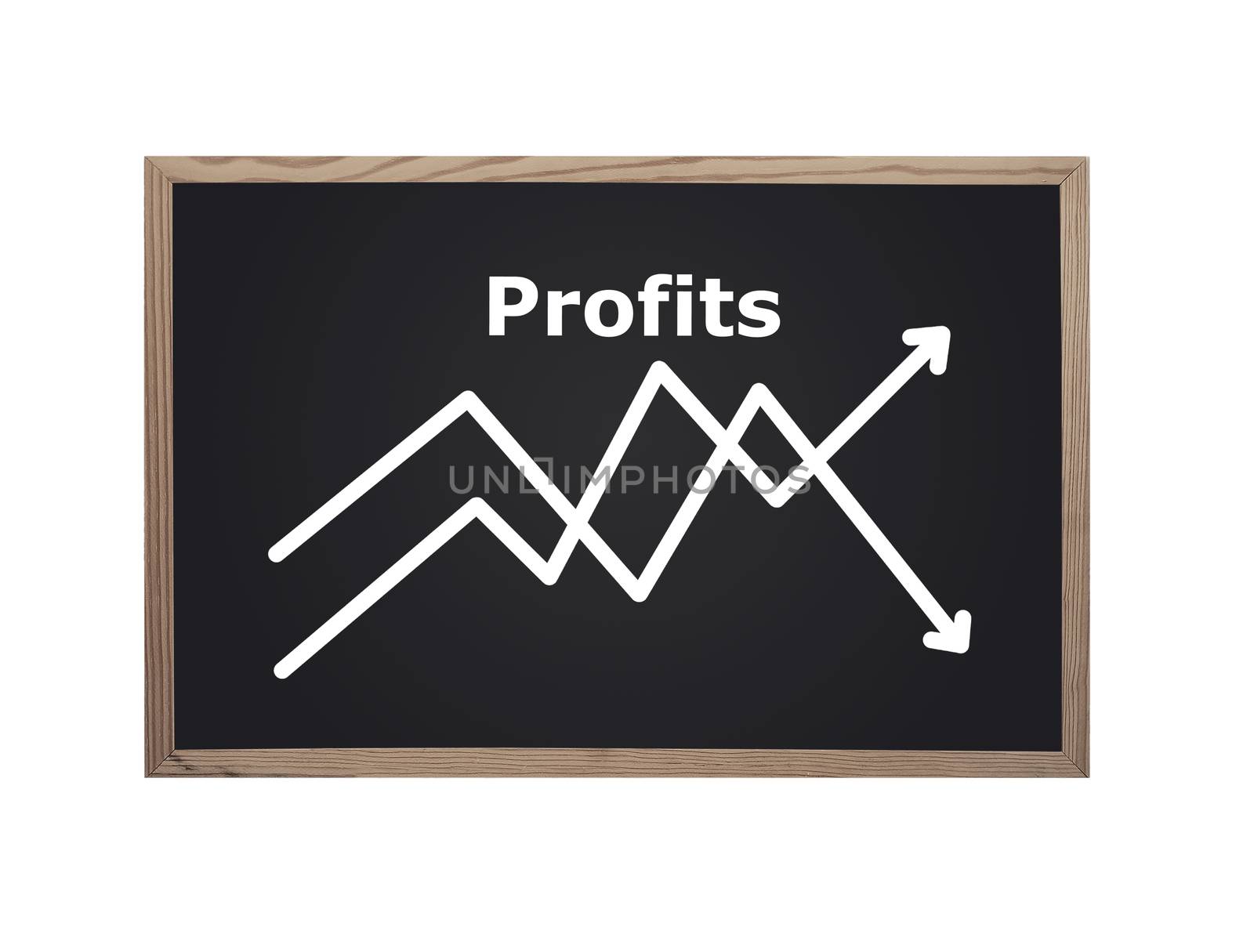 blackboard with chart by vetkit