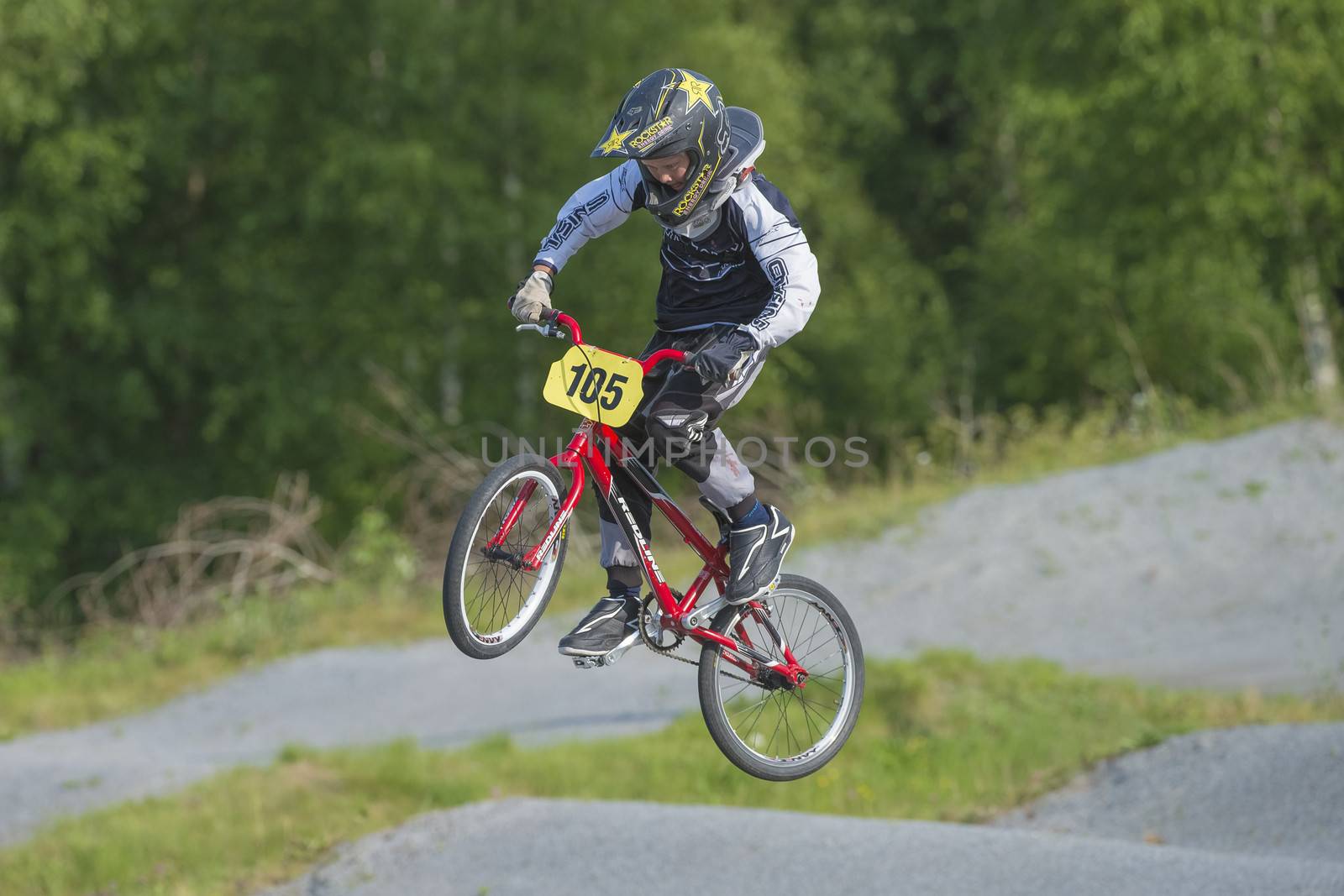 My grandson is an active BMX cyclist, the pictures are shot in Aremark Municipality, Norway where the Bmx track is.