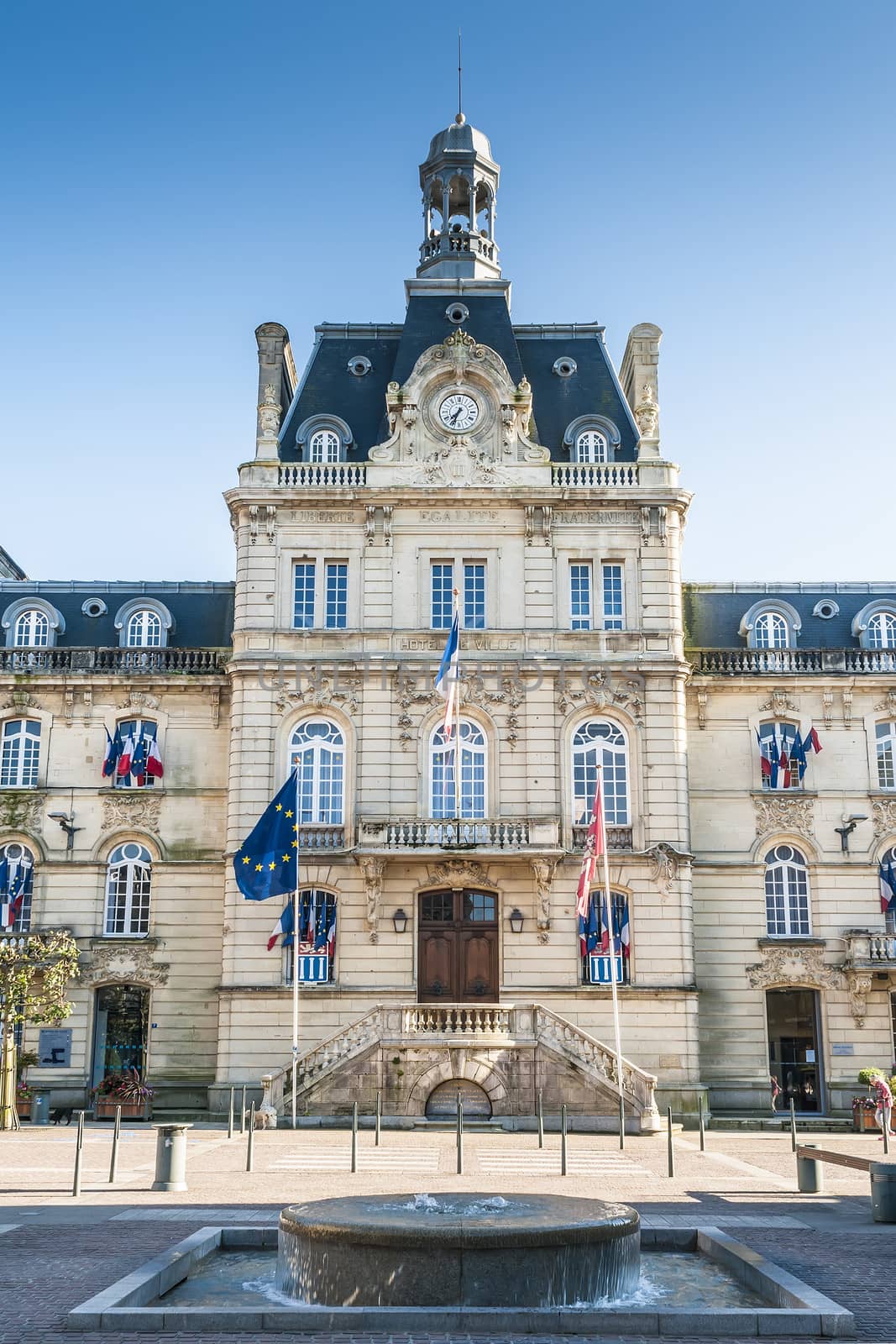 Townhall "Hotel de Ville" of the town Coutances in Haute Normandy, France