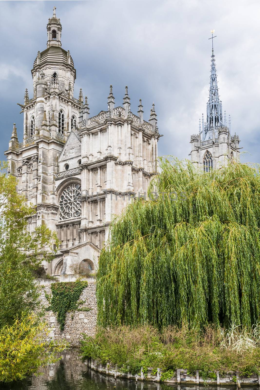 Picture of the cathedral Notre Dame in the town Evreux, France