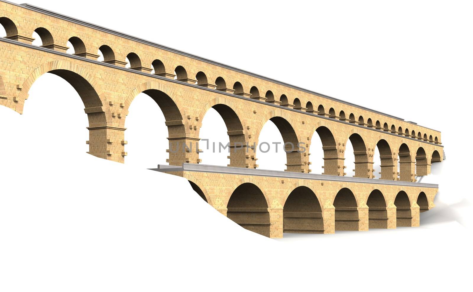 The Pont du Gard is a Roman aqueduct in southern France.