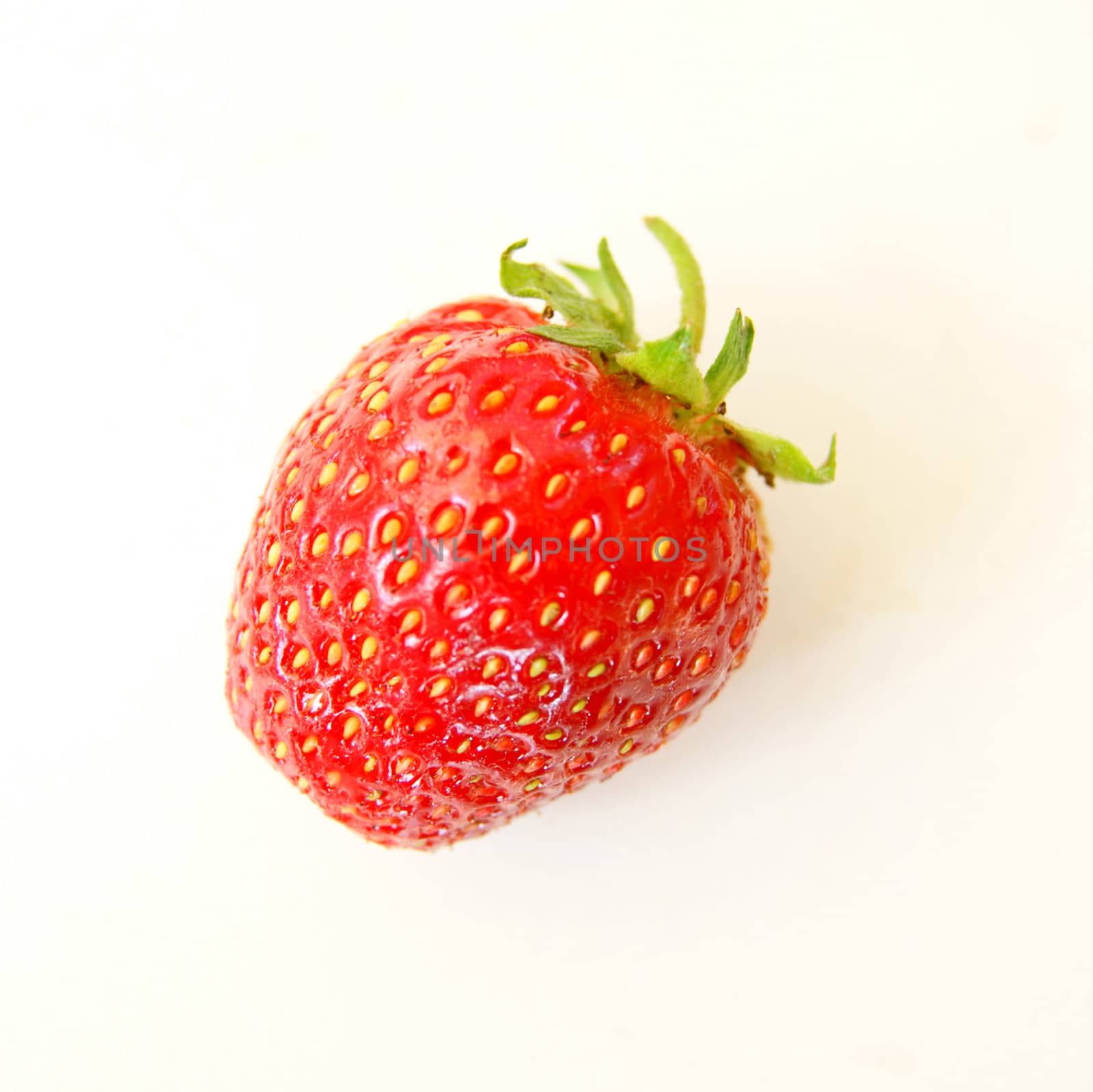 Berry of the strawberry on white by cobol1964