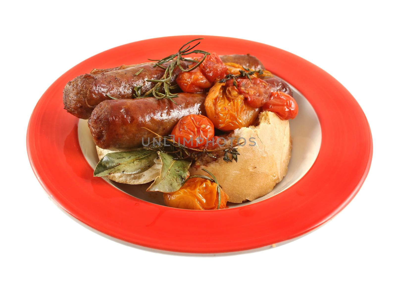 Sausage And Tomato Bake by jabiru