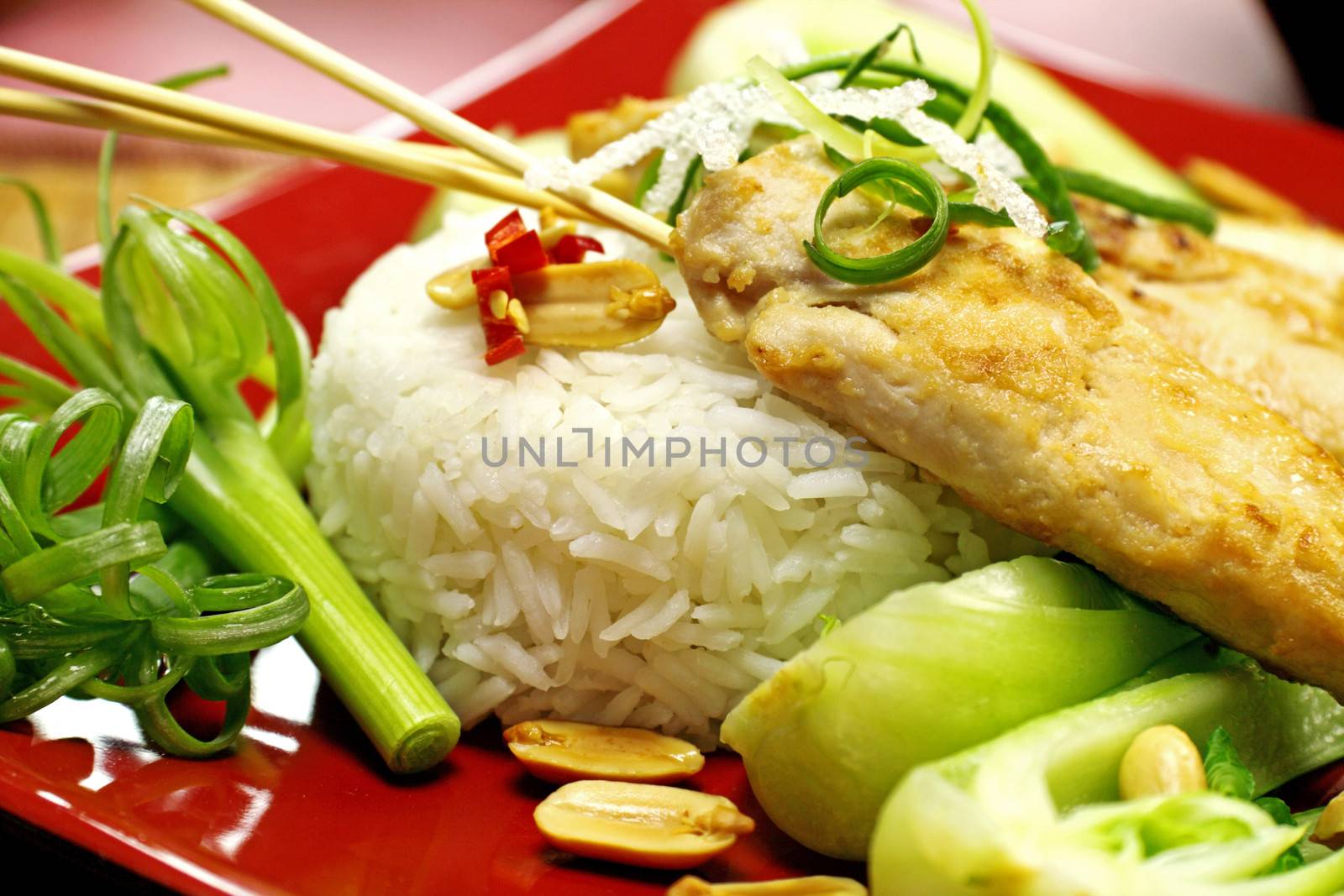 Asian Chicken And Rice  by jabiru