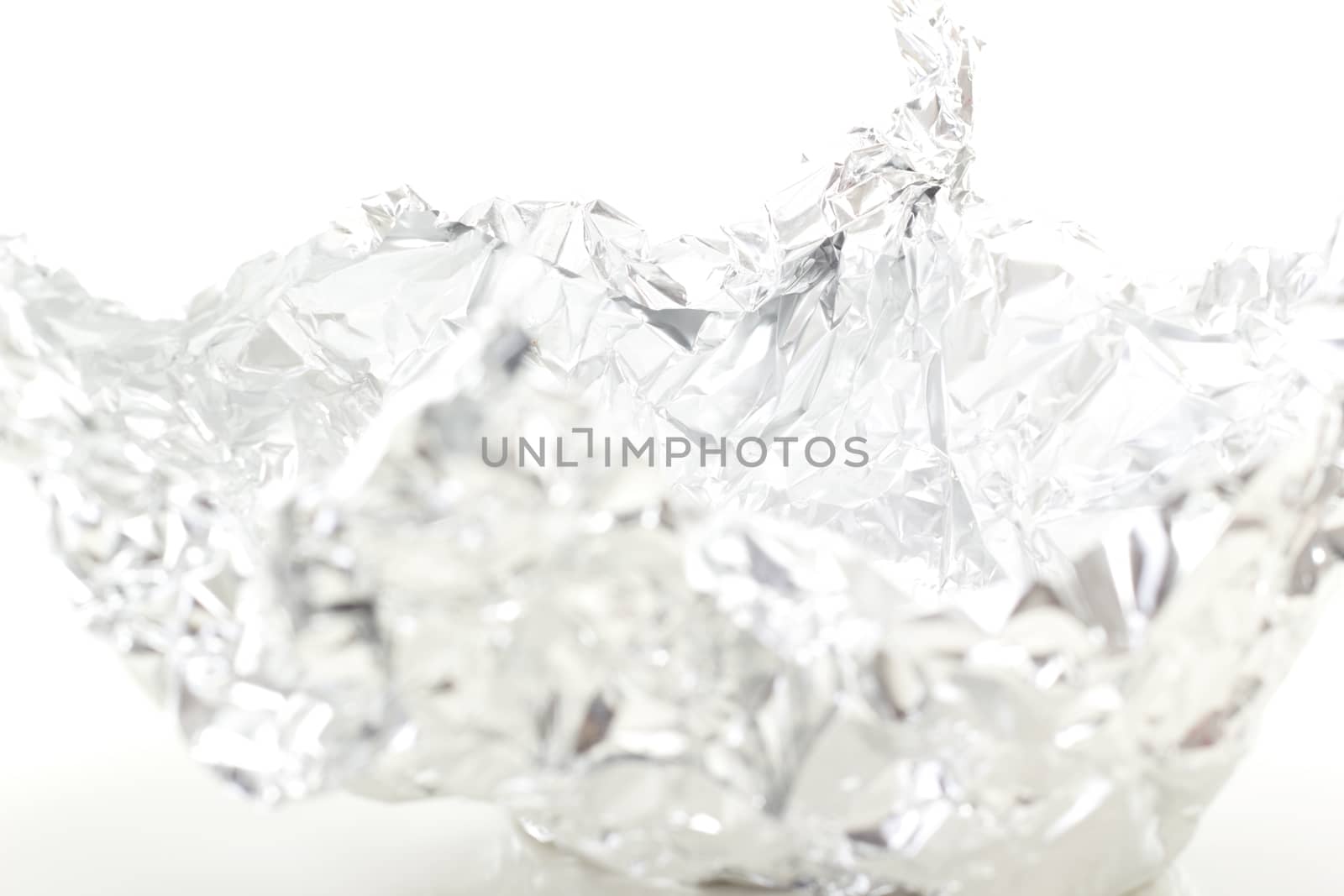Abstract figure made of aluminium foil